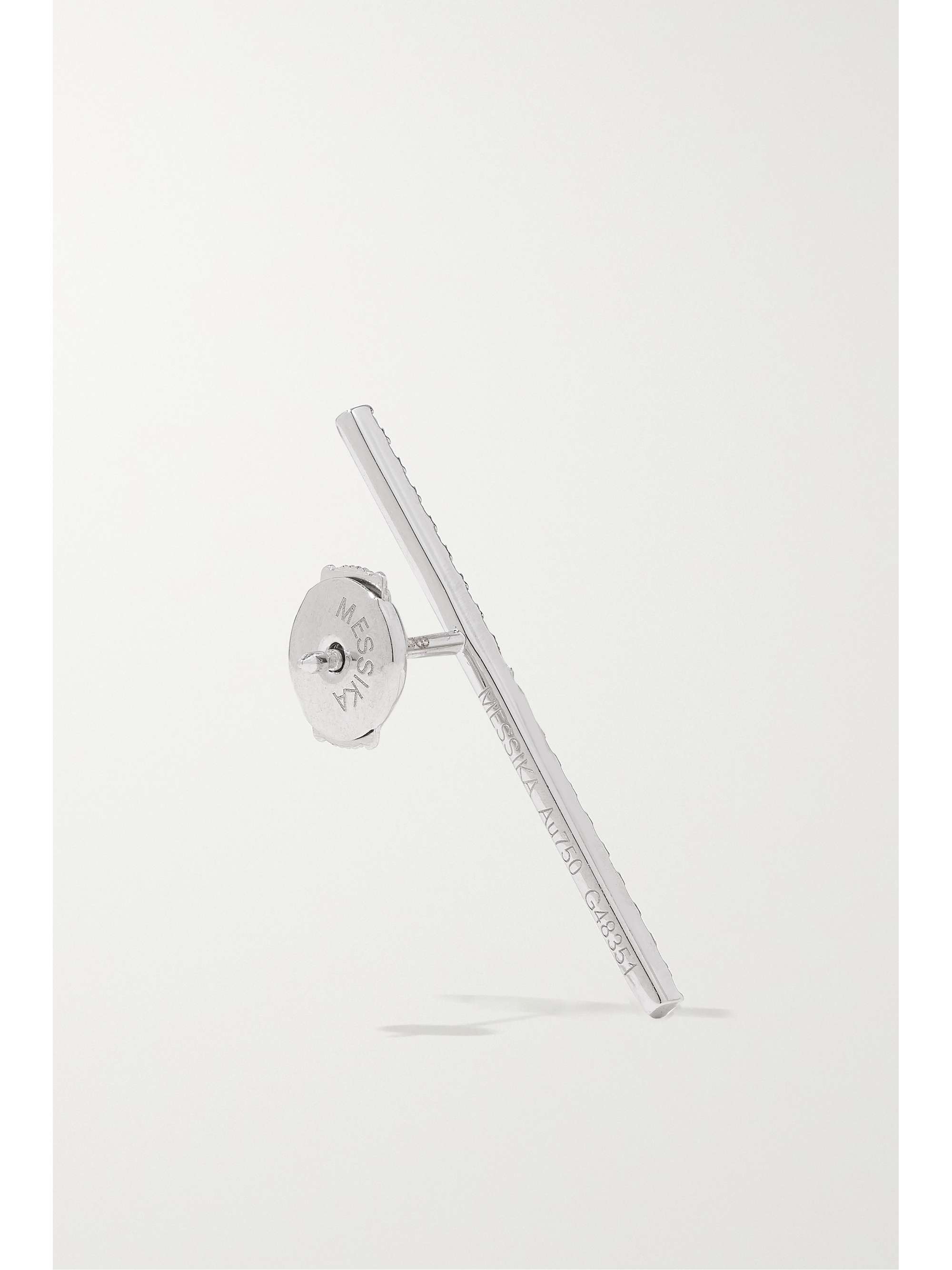 MESSIKA Gatsby Bar 18-karat white gold diamond single earring