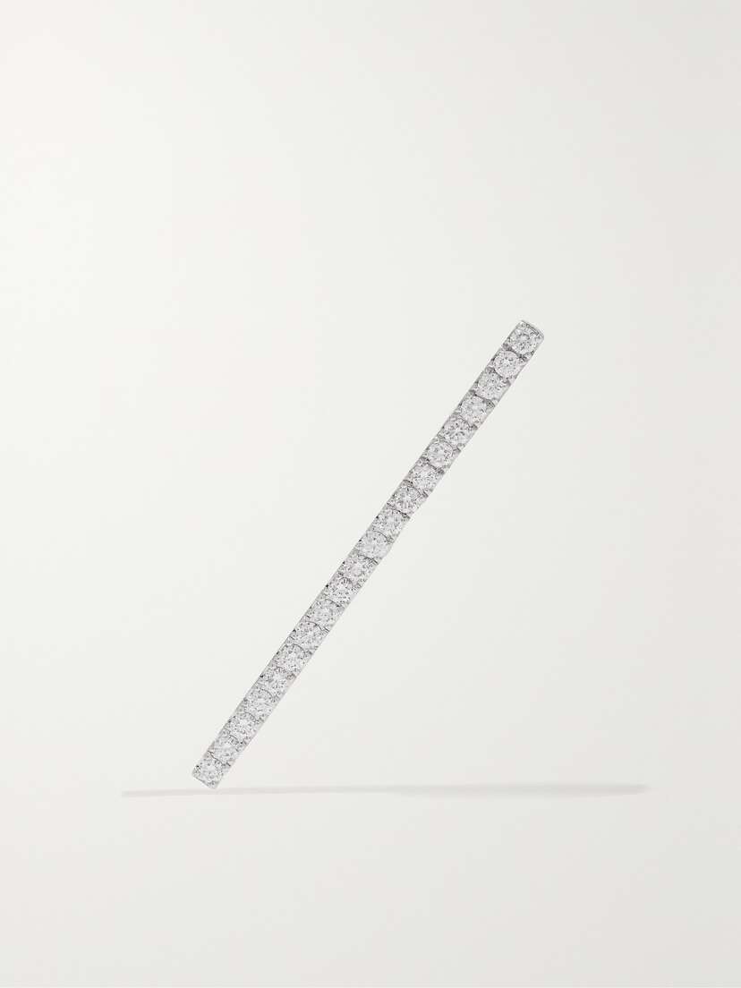 Messika Gatsby Bar 18-karat White Gold Diamond Single Earring