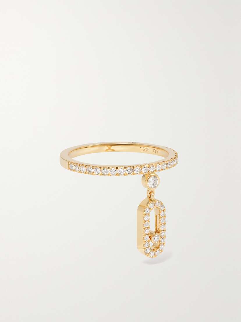 Messika Move Uno Tassel 18-karat Gold Diamond Ring