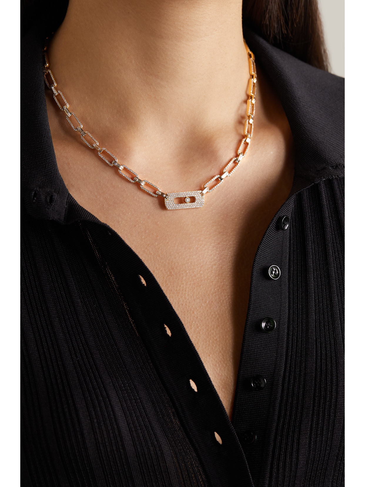 Messika My Move 18-karat Gold Diamond Necklace In Gold