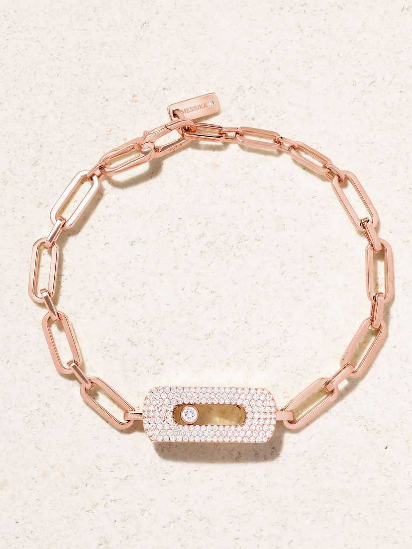 Messika My Move 18-karat Rose Gold Diamond Bracelet