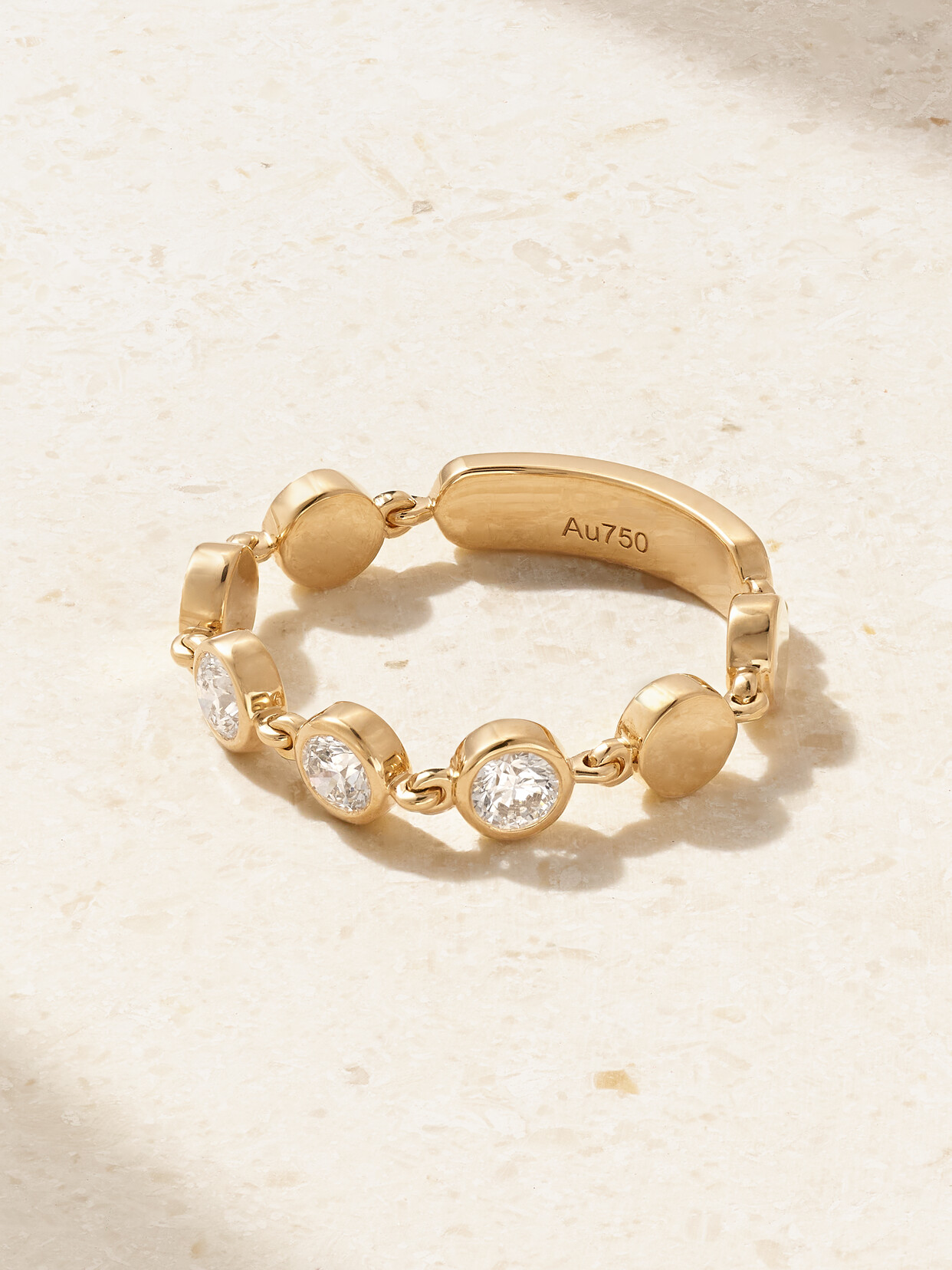 MESSIKA D-VIBES MEDIUM 18-KARAT GOLD DIAMOND RING
