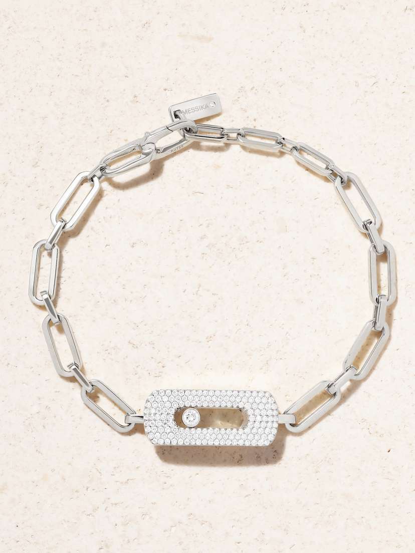 Messika My Move 18-karat White Gold Diamond Bracelet