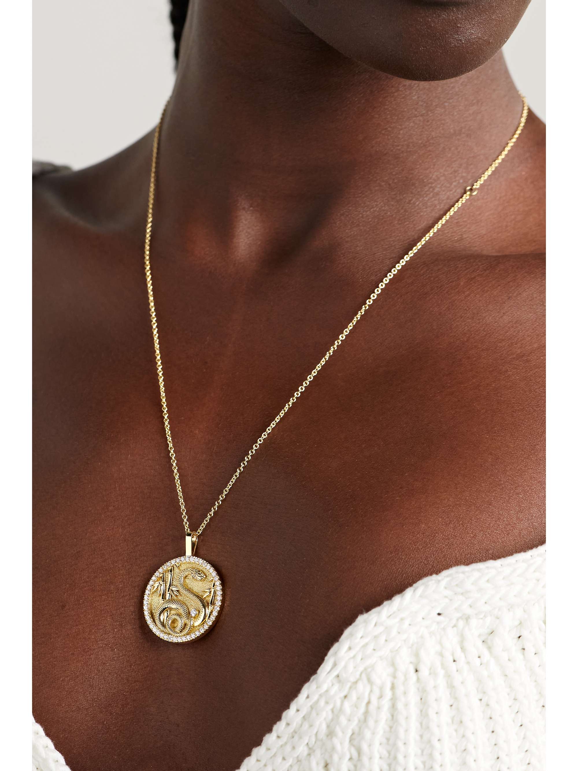 Gold Lucky 18-karat gold diamond 