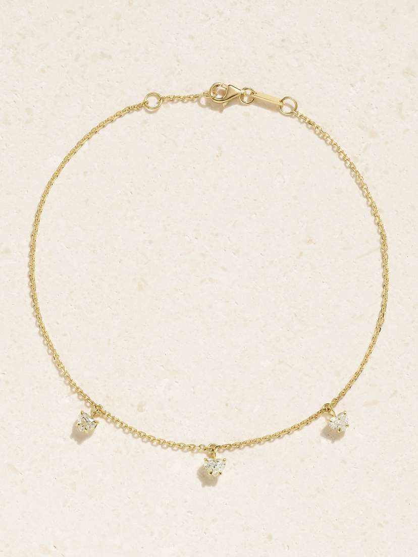 Anita Ko 18-karat Gold Diamond Anklet