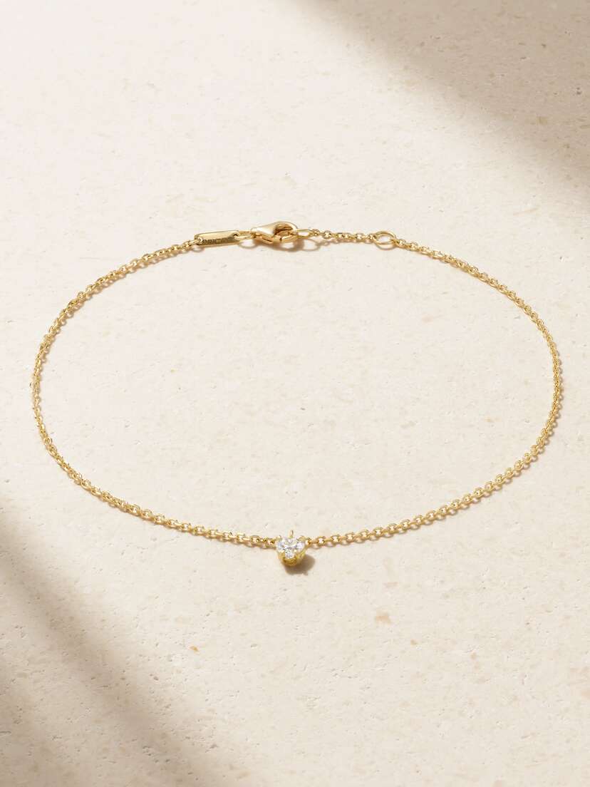Anita Ko 18-karat Gold Diamond Anklet