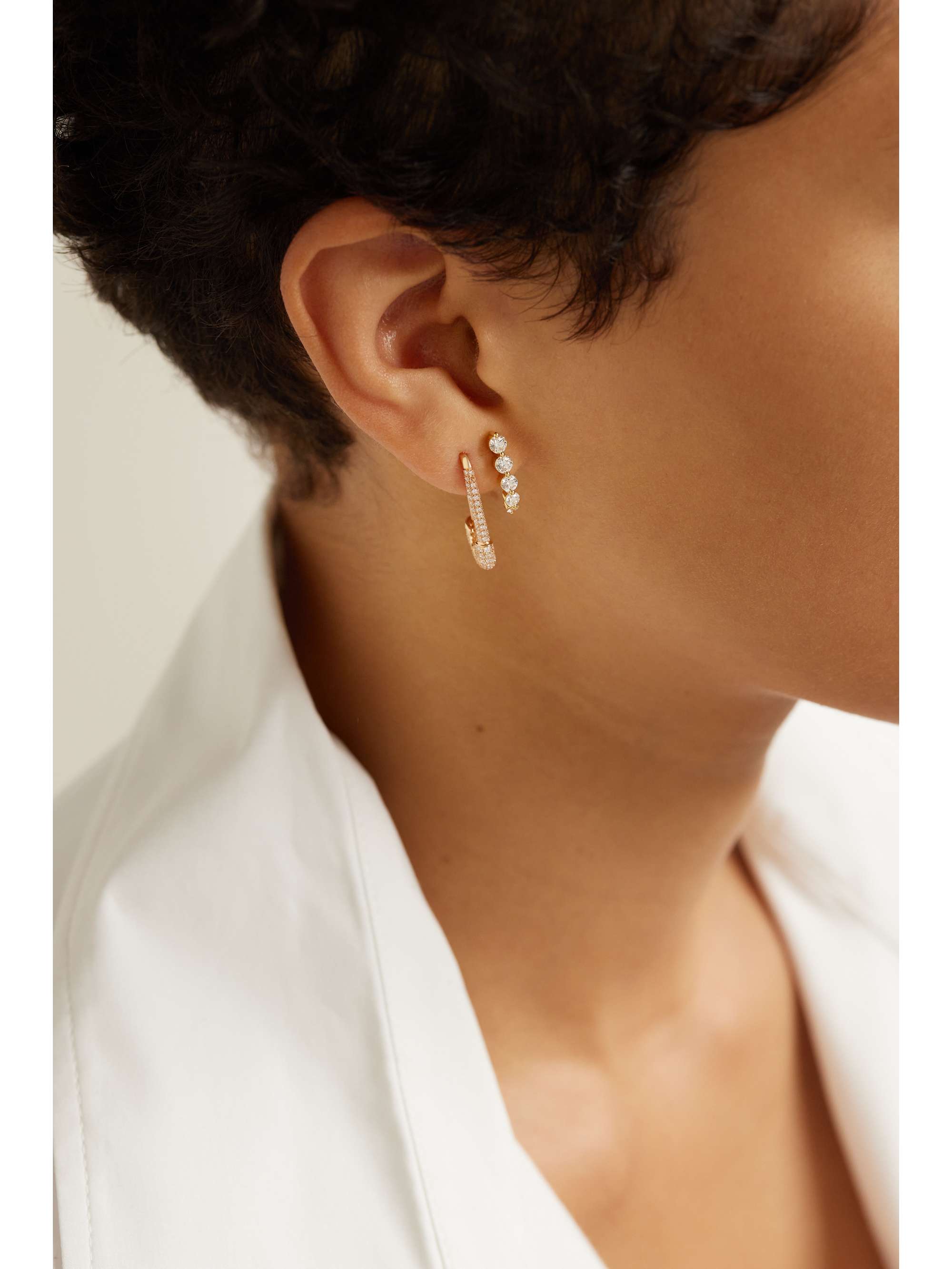 ANITA KO 18-karat gold diamond earrings