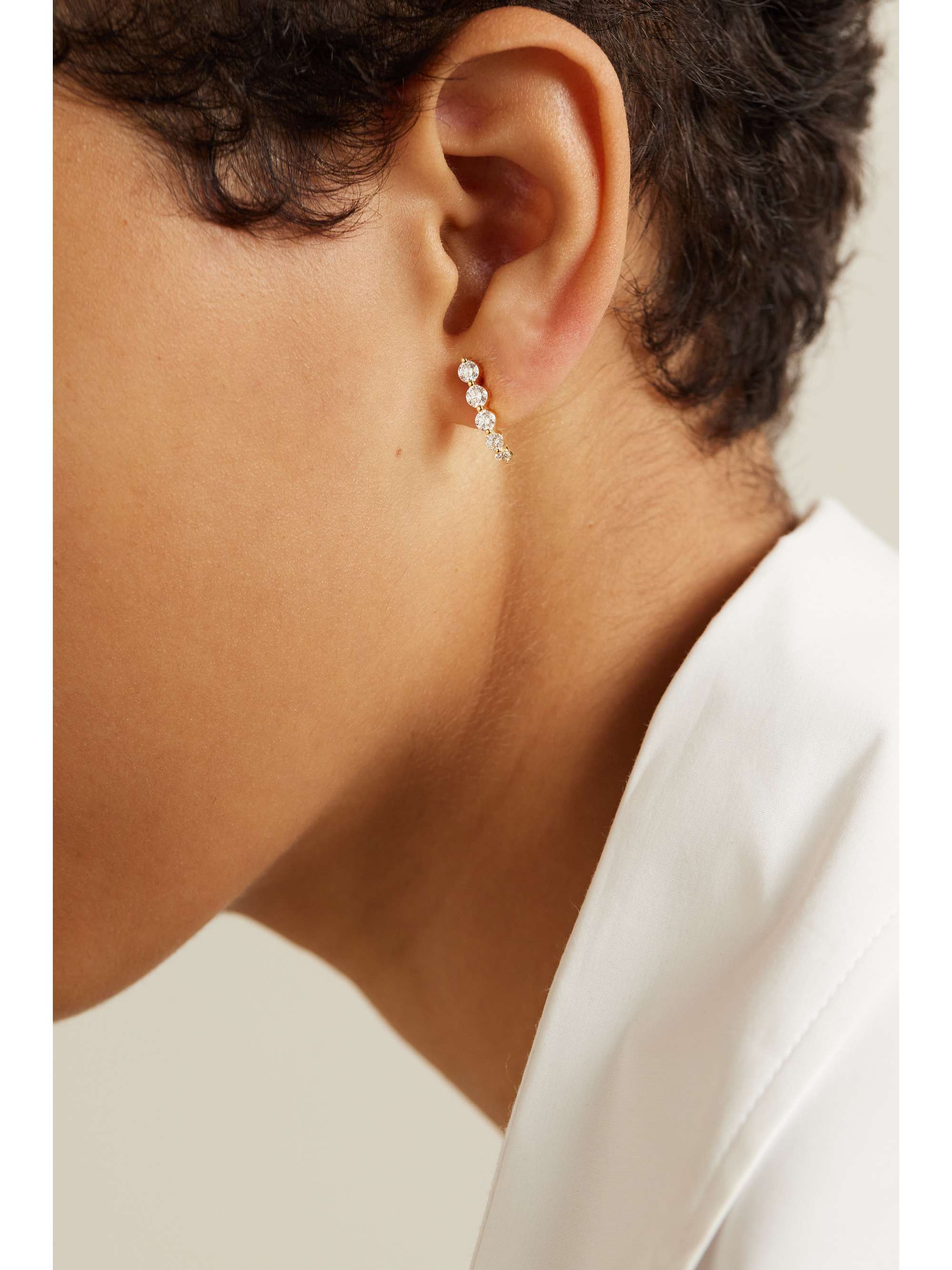 ANITA KO 18-karat gold diamond earrings
