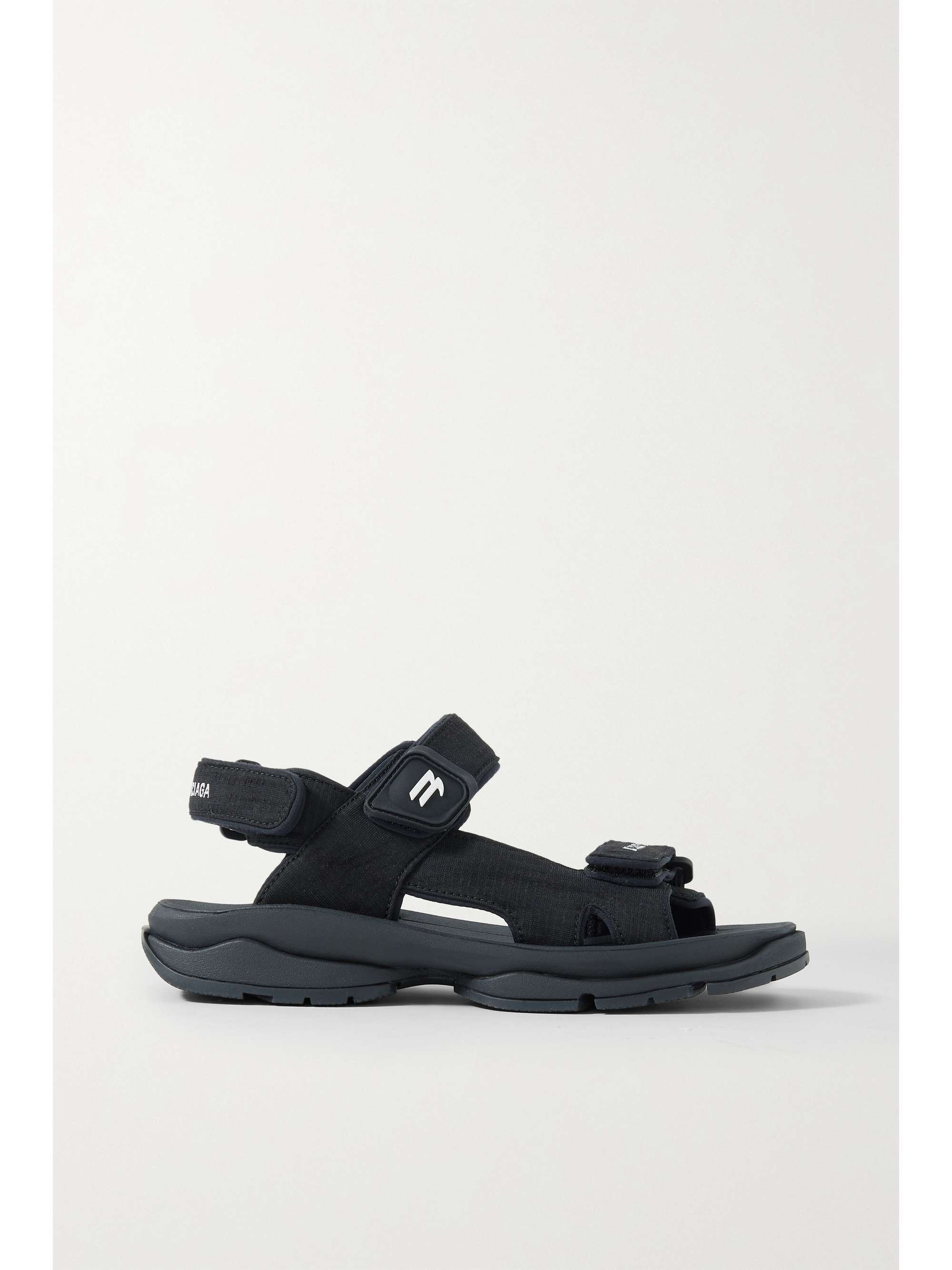 Ko jurist podning BALENCIAGA Logo-embroidered ripstop sandals | NET-A-PORTER