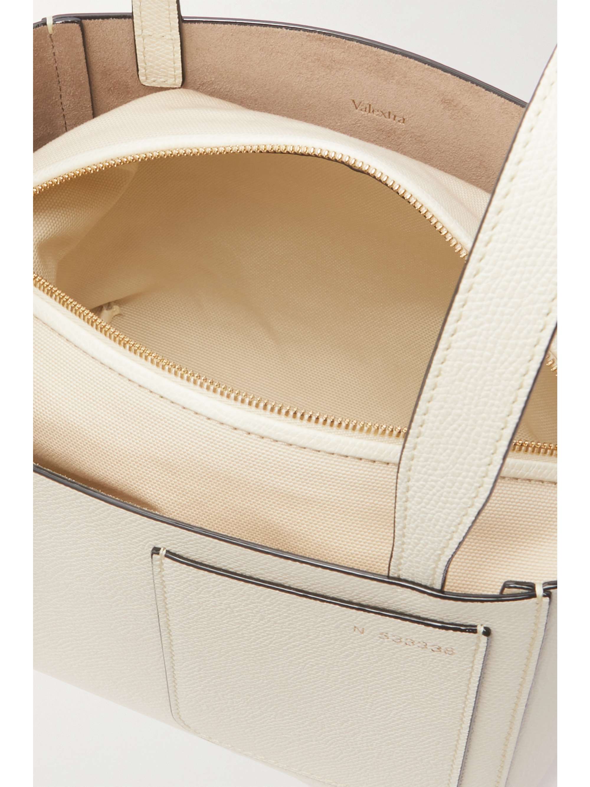 VALEXTRA Secchiello mini textured-leather bucket bag
