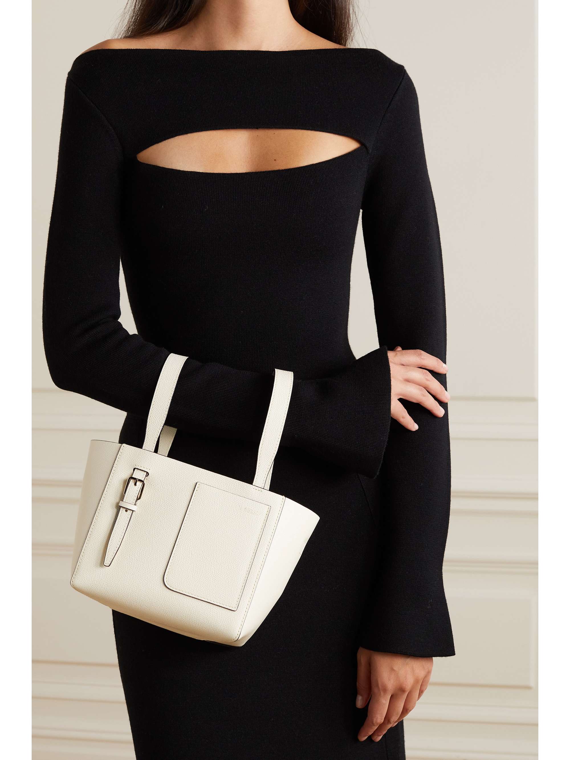 VALEXTRA Secchiello mini textured-leather bucket bag