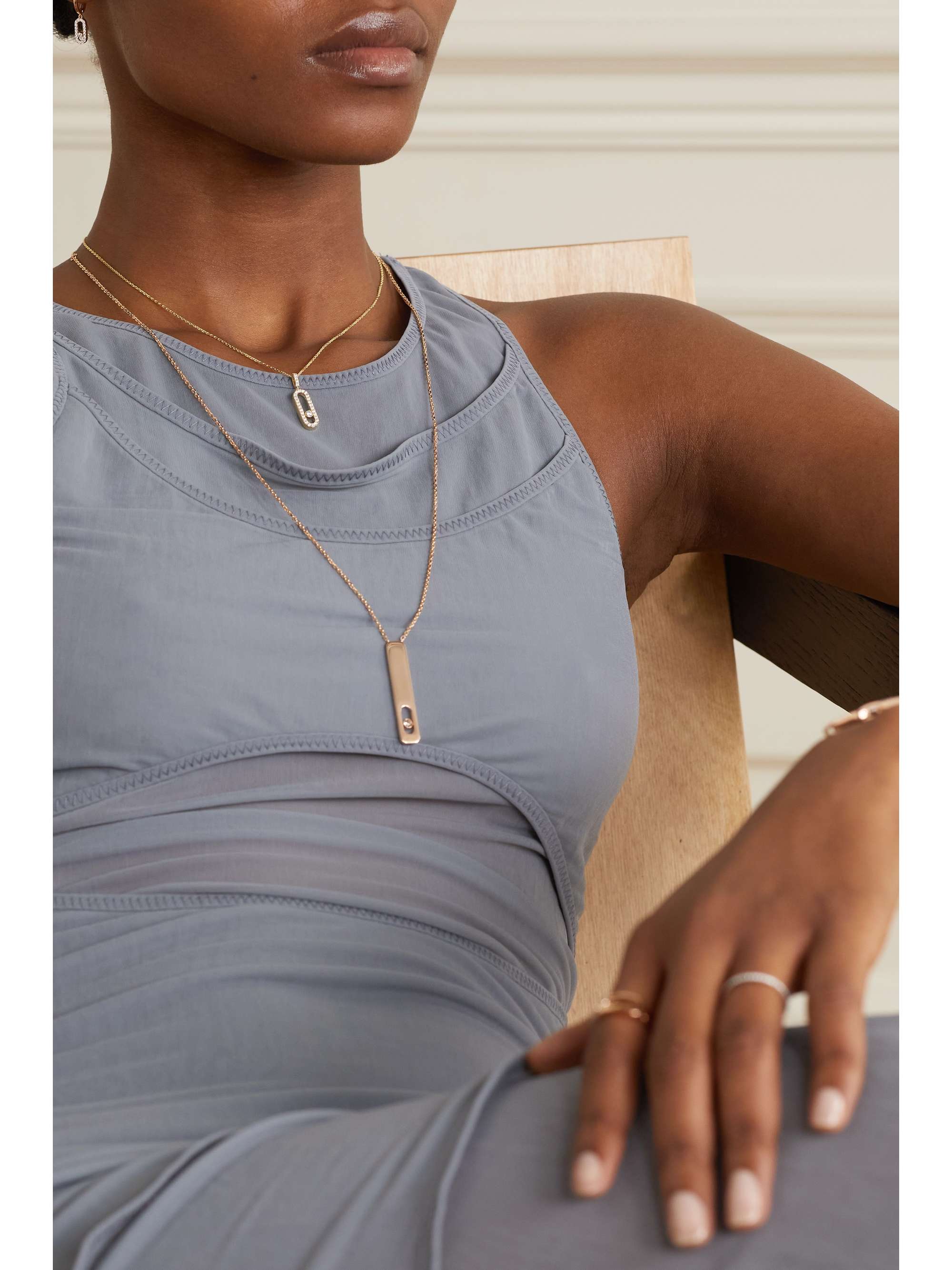 MESSIKA Move Uno large 18-karat gold diamond necklace