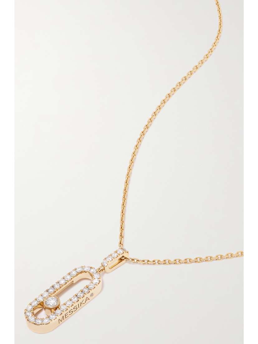 Messika Move Uno Large 18-karat Gold Diamond Necklace