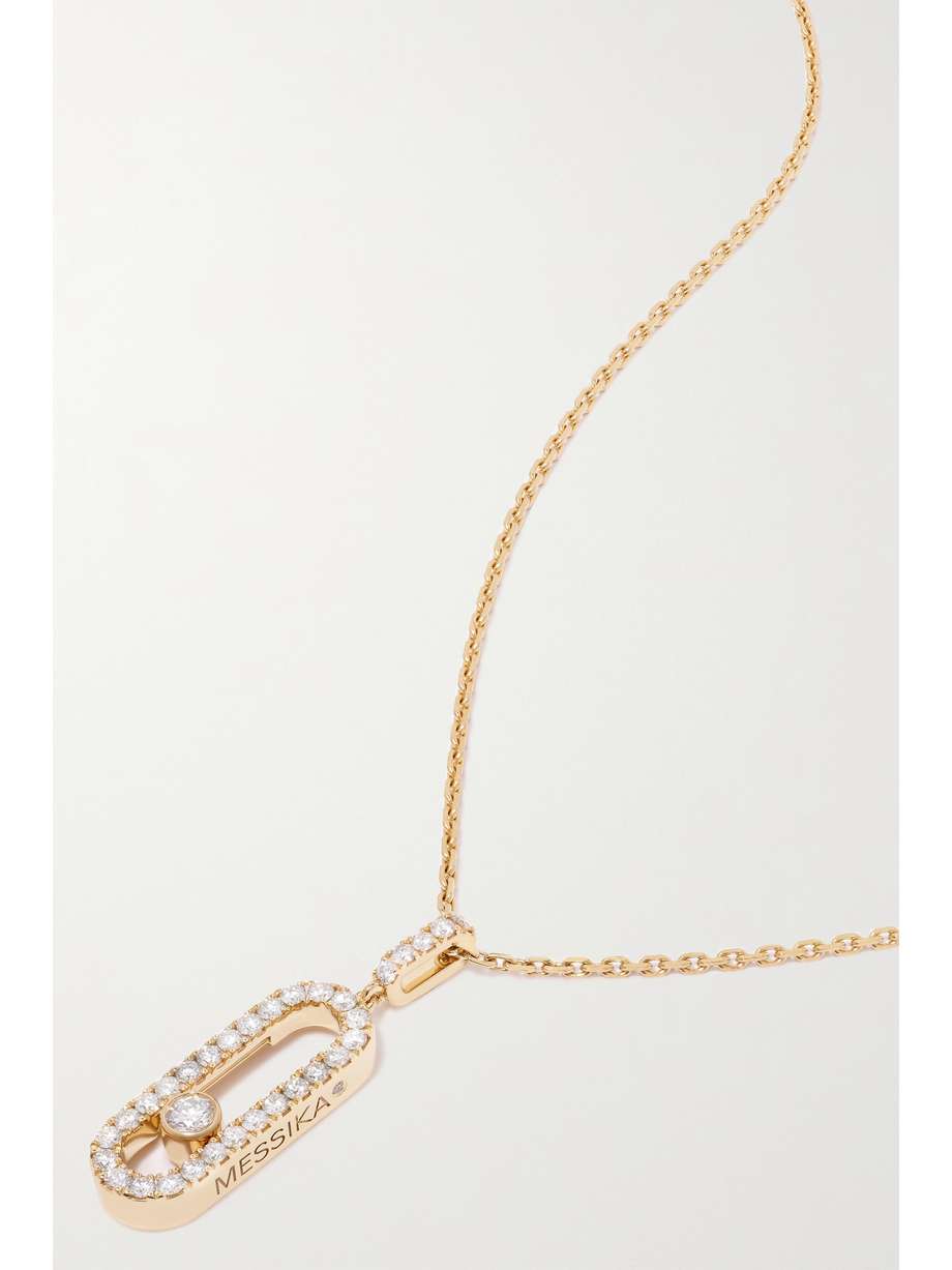 Messika Uno 18-karat gold diamon necklace