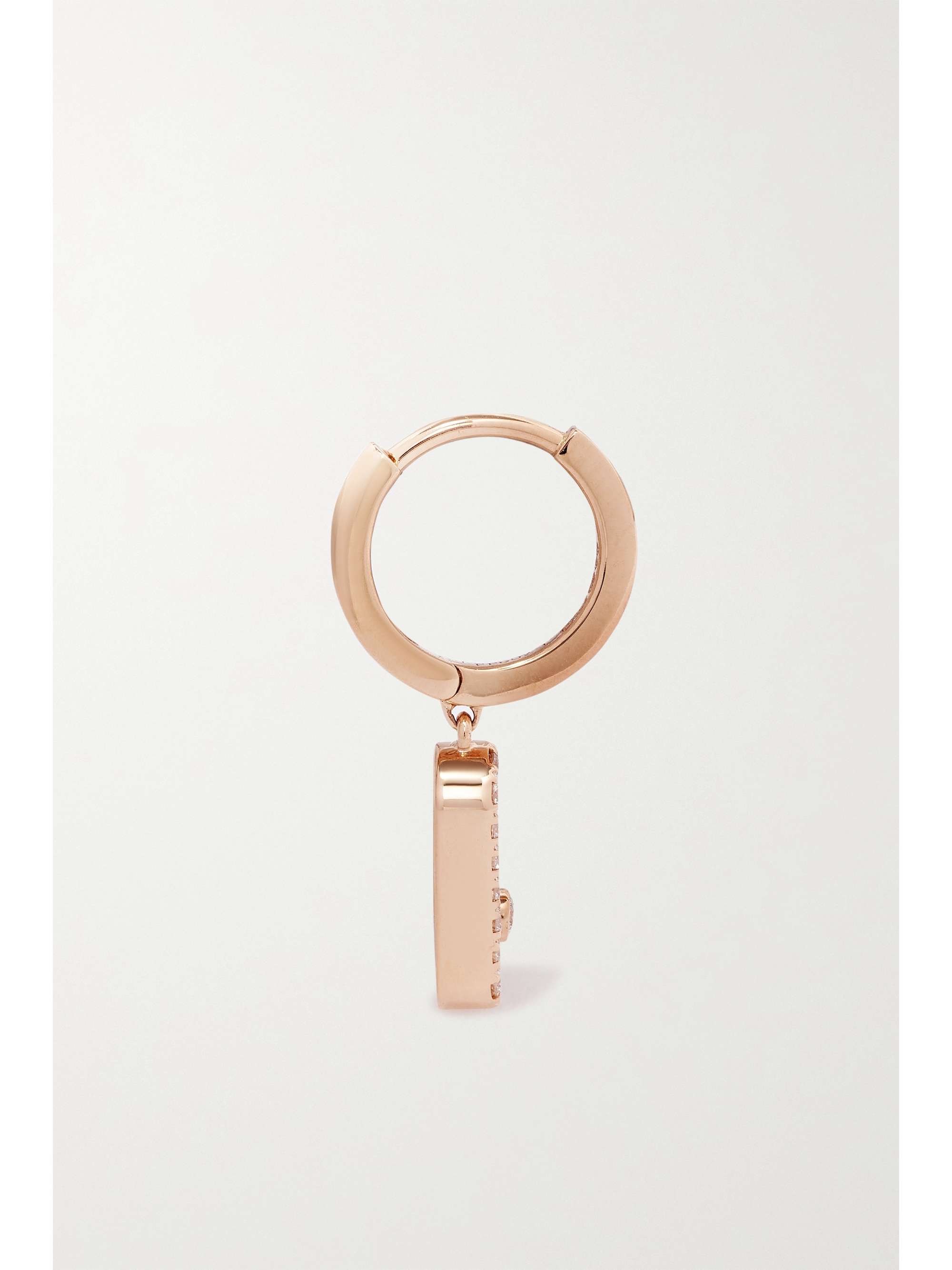 MESSIKA Move Uno 18-karat rose gold diamond hoop earrings