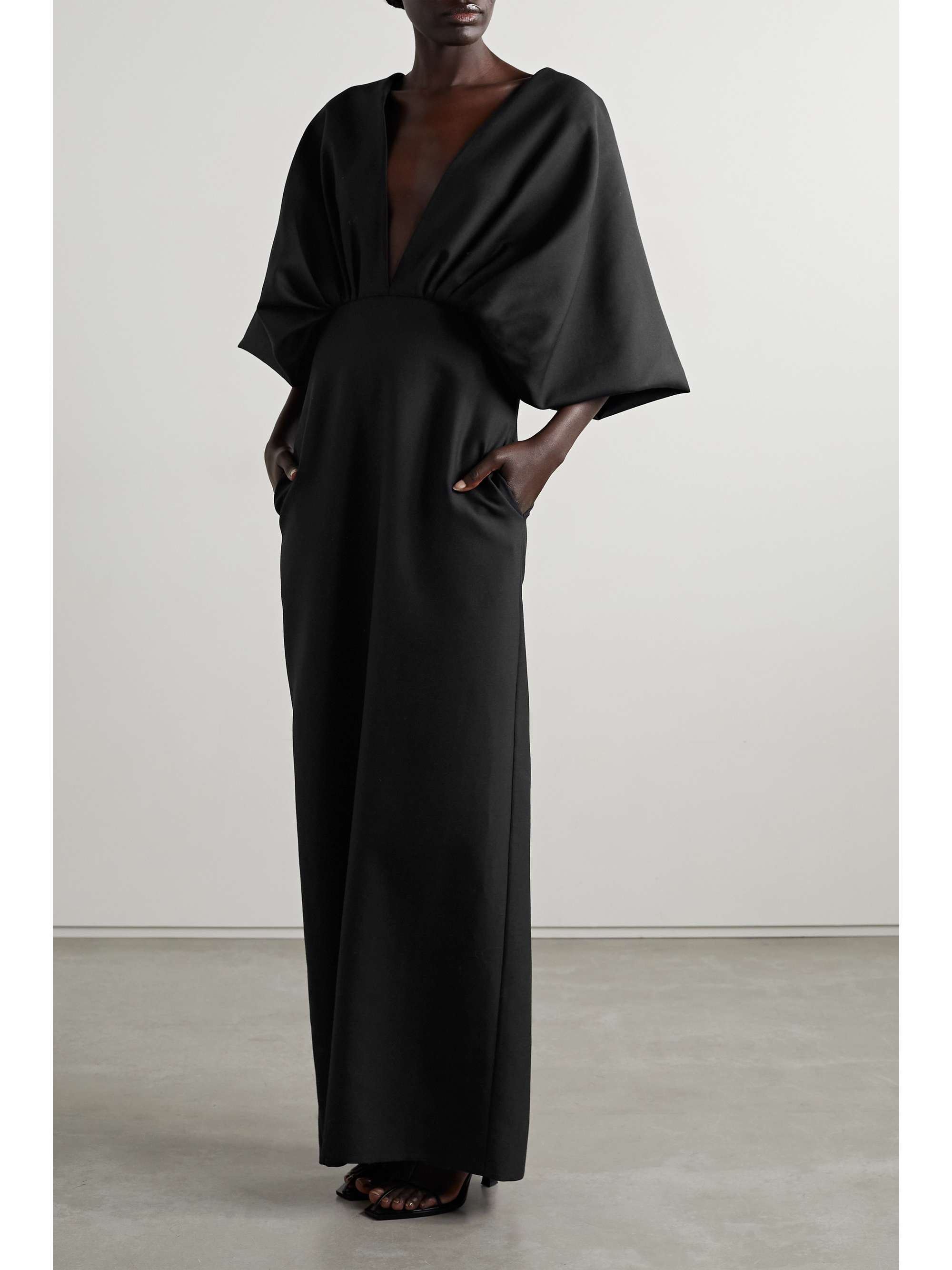 THE ROW Abinhav wool and mohair-blend gown | NET-A-PORTER