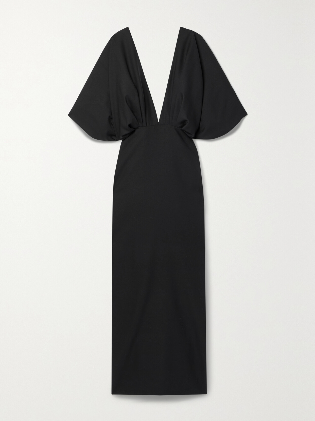 The Row - Abinhav Wool And Mohair-blend Gown - Black