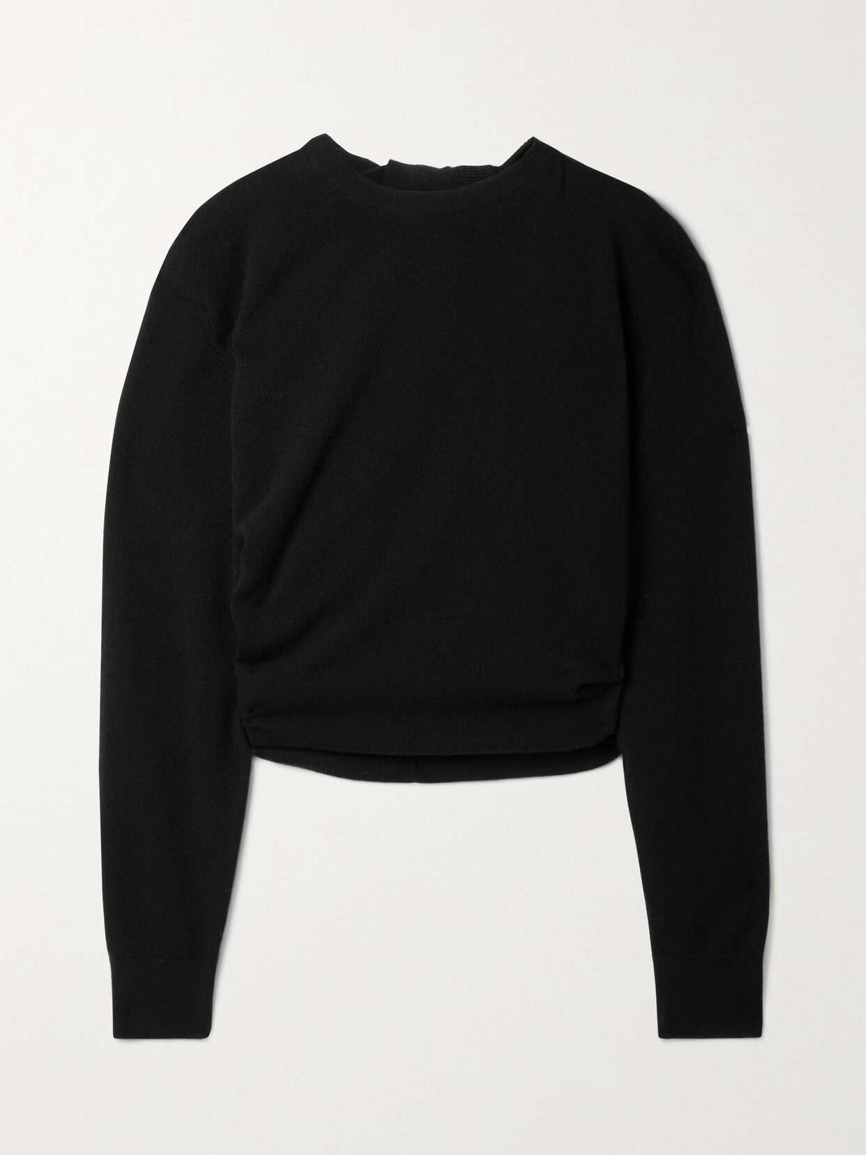 The Row Laris Twisted Cashmere Sweater In Black