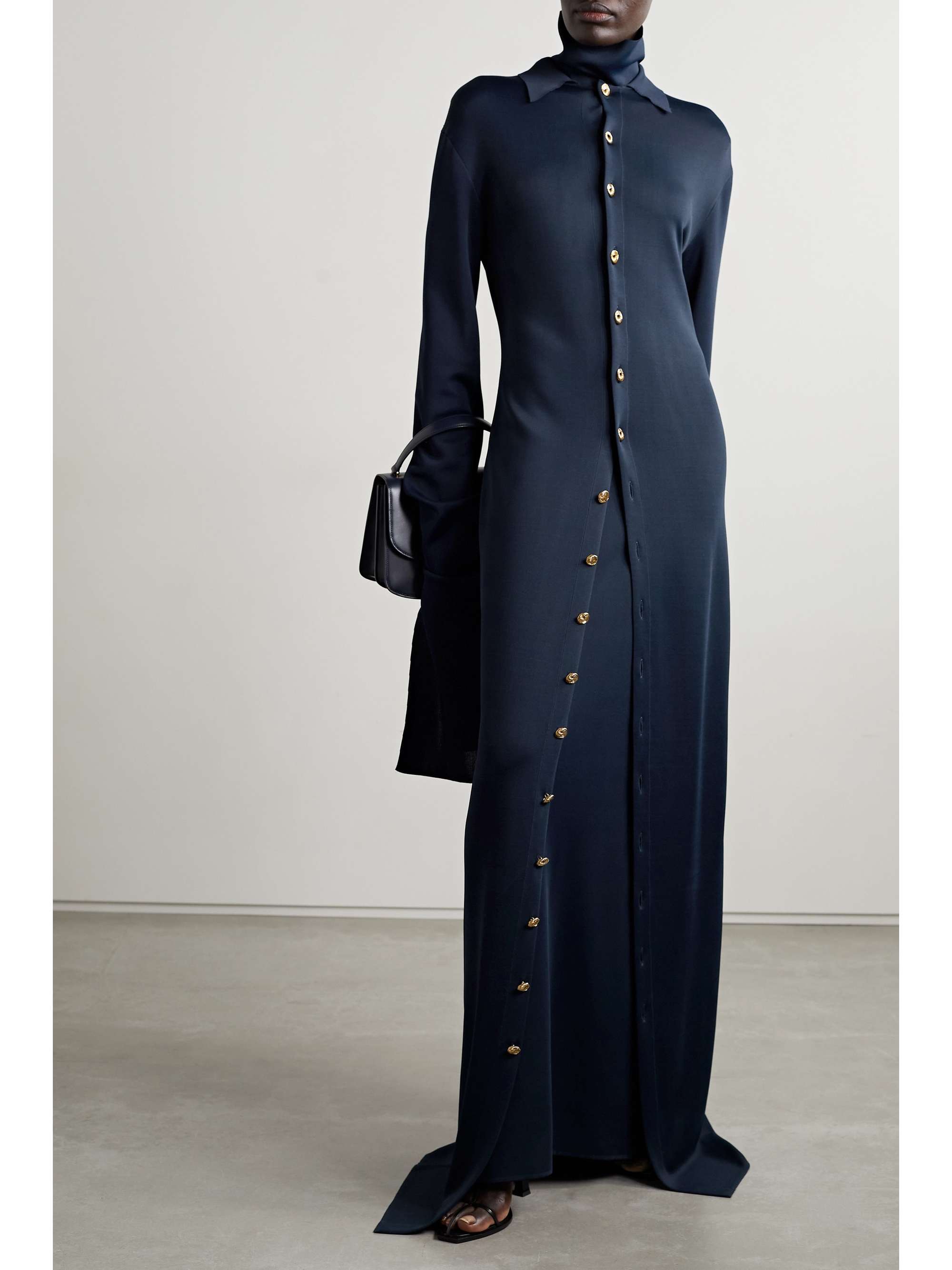 THE ROW Carmelo jersey maxi shirt dress