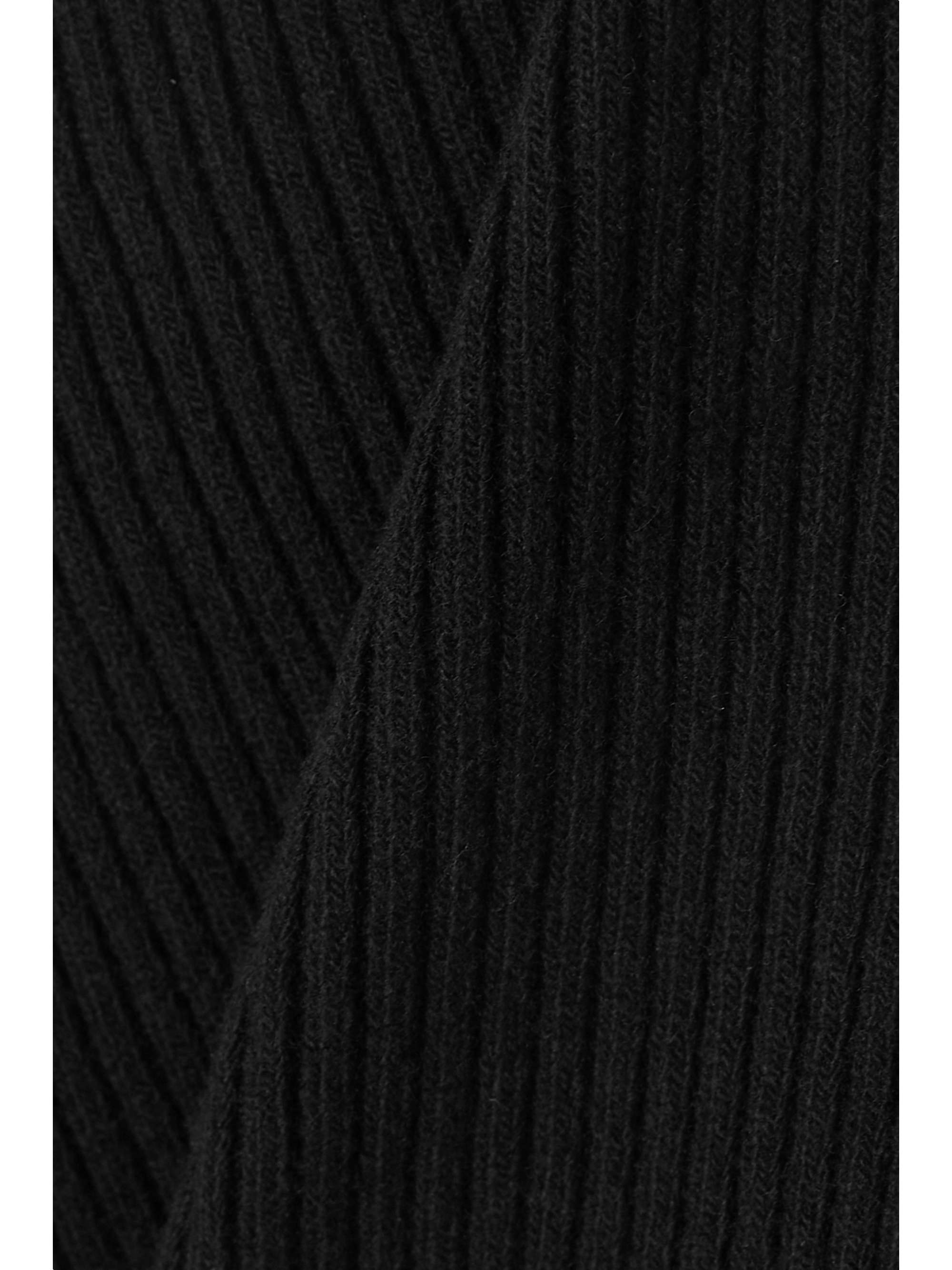 THE ROW Edita open-back ribbed wool and cashmere-blend turtleneck top