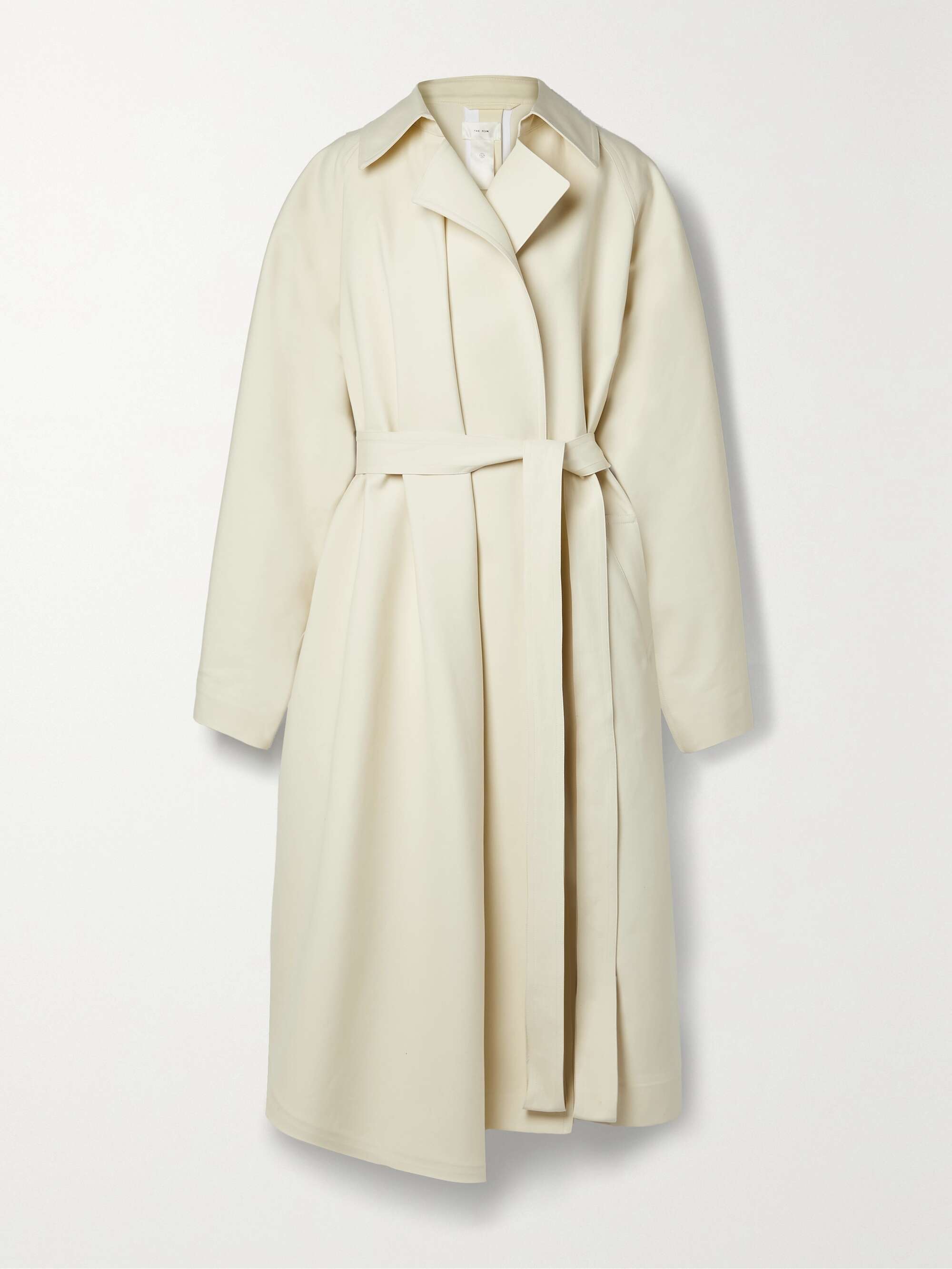 THE ROW Maia oversized belted wool and cotton-blend coat | NET-A-PORTER