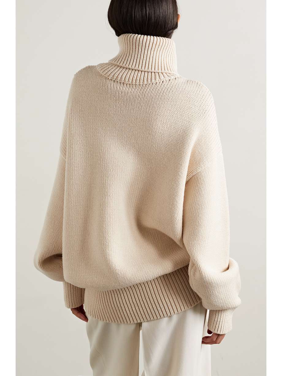 White merino wool sweater