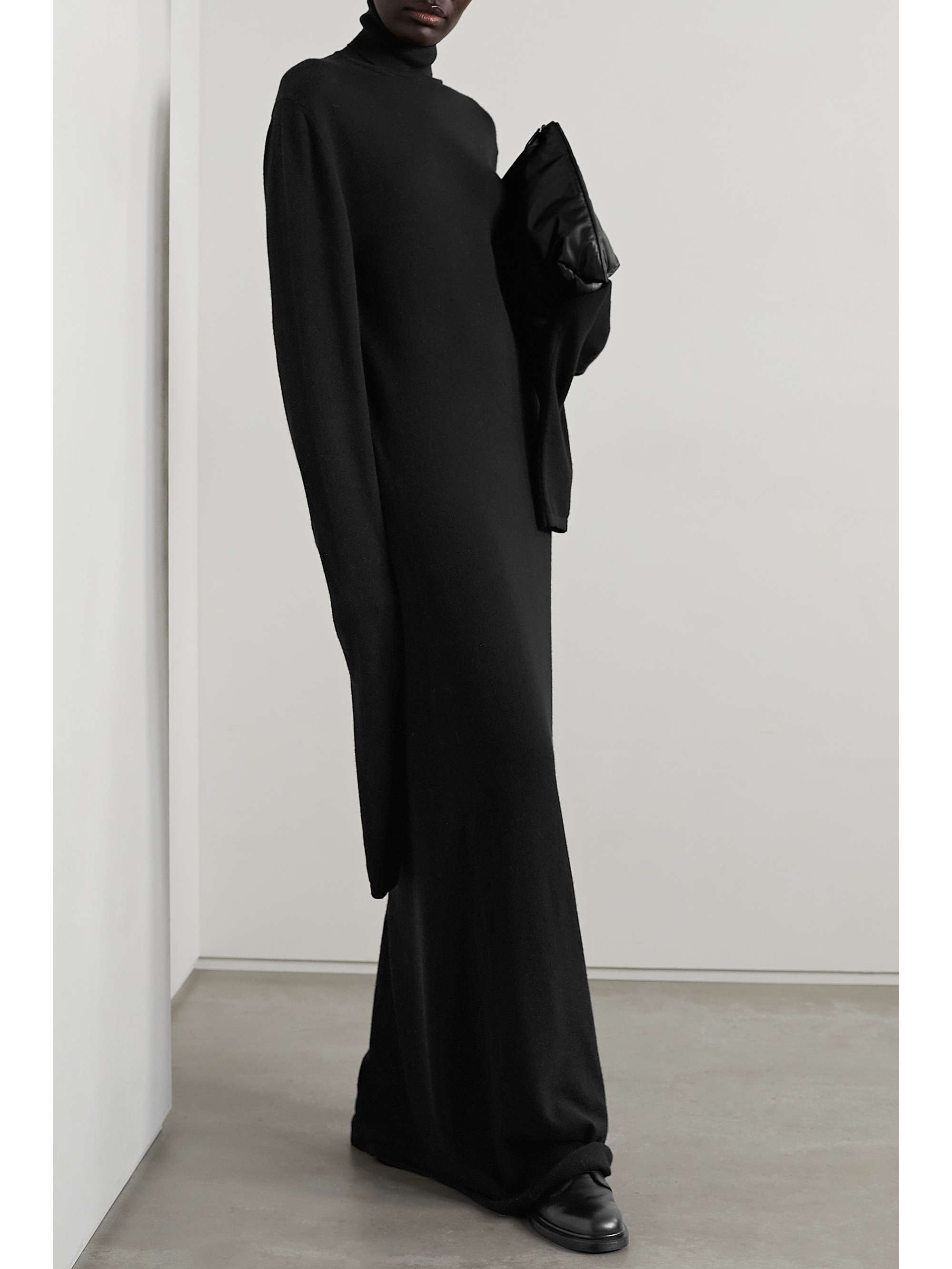 THE ROW Alicia wool turtleneck gown