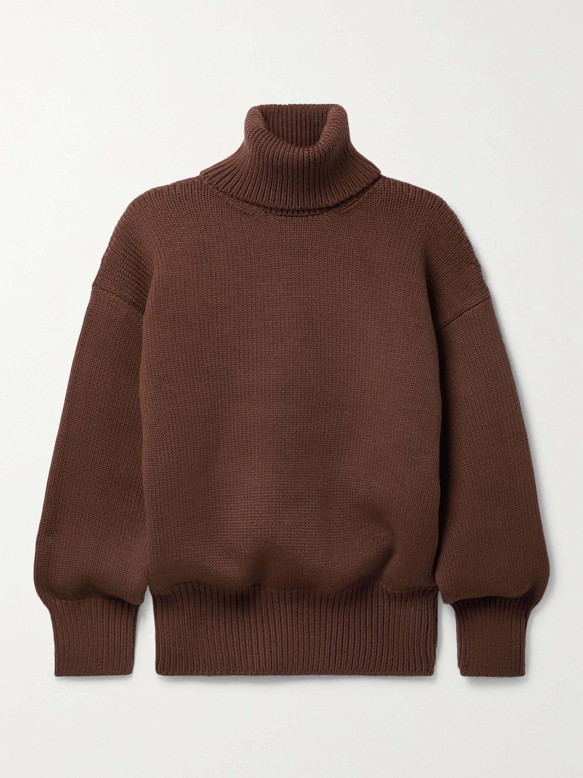 Ludo oversized merino wool-blend turtleneck sweater