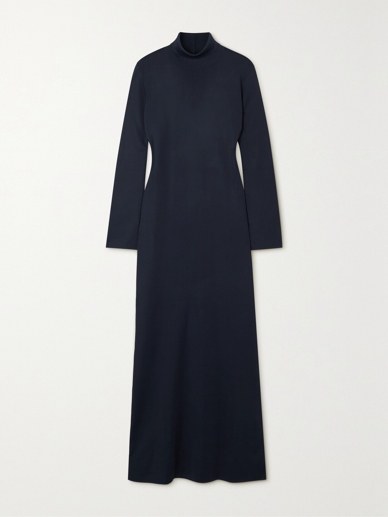 The Row - Alicho Jersey Turtleneck Maxi Dress - Blue