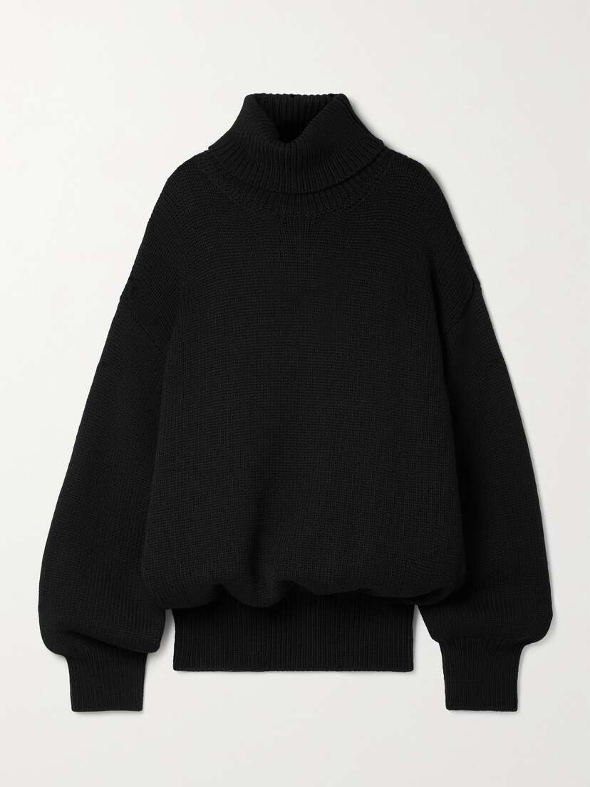The Row Ludo Oversized Merino Wool-blend Turtleneck Sweater