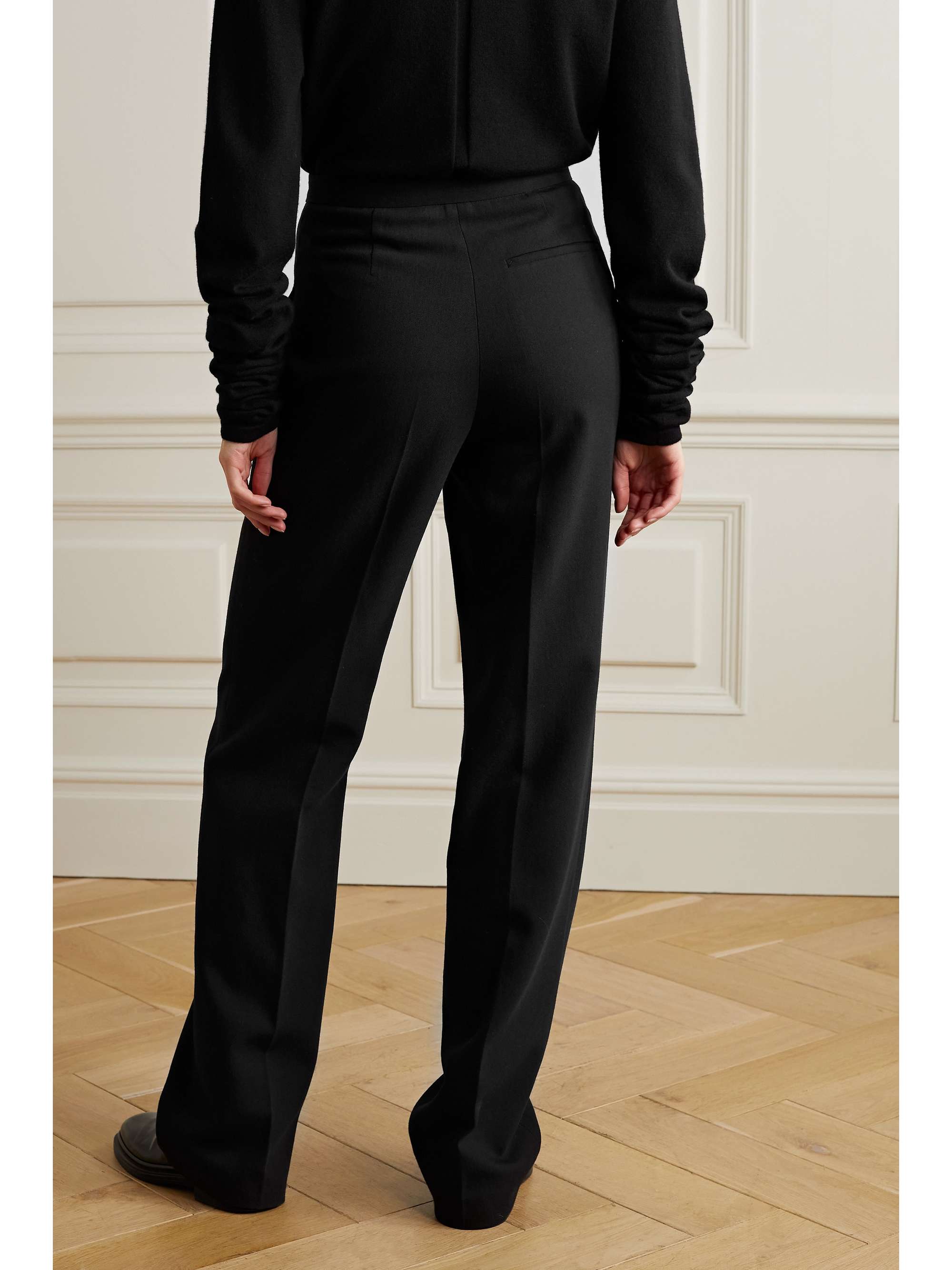 THE ROW Pipa wool-twill wide-leg pants