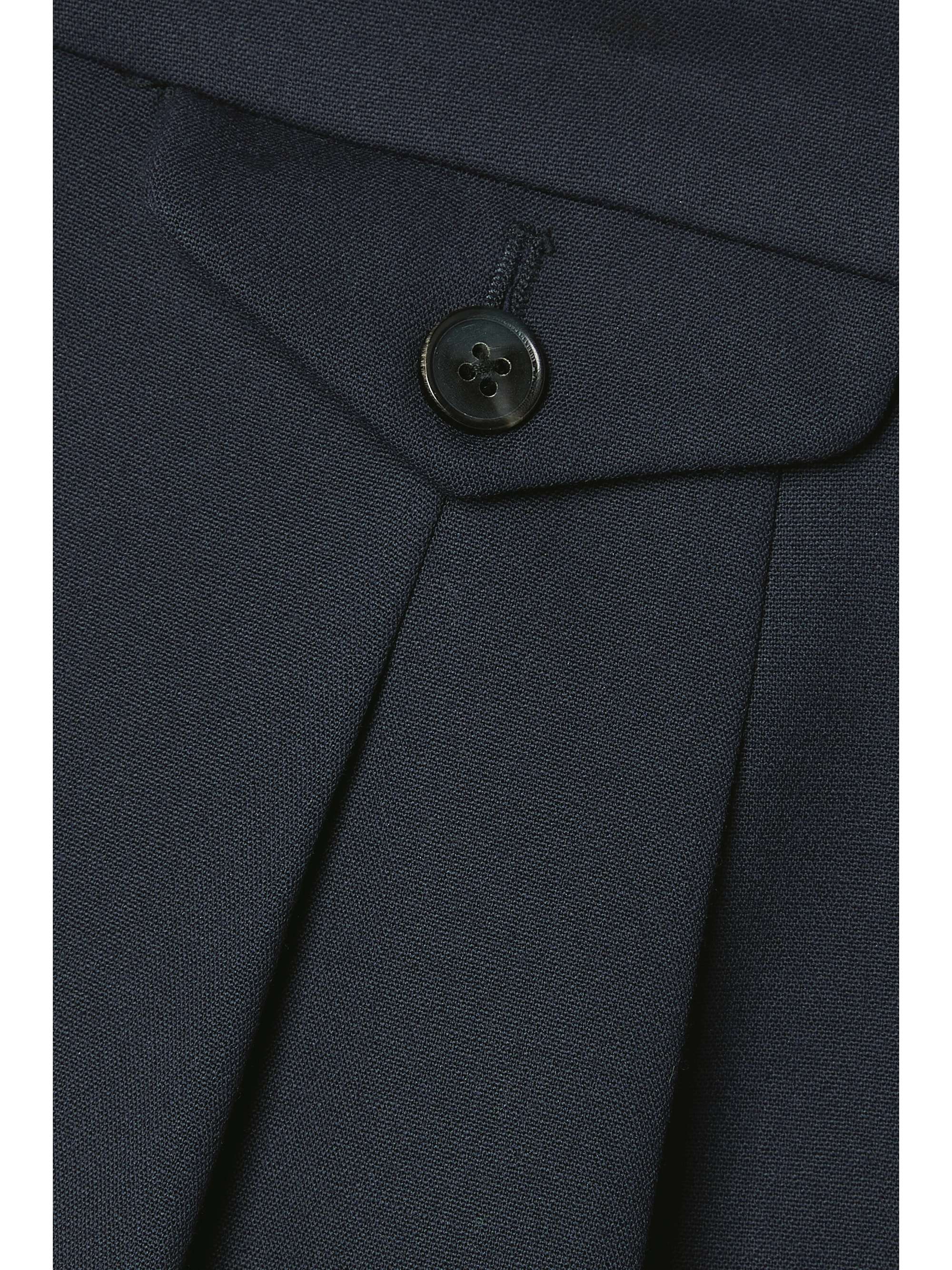 THE ROW Michelet 플리츠 울블랜드 미디 치마 페칭