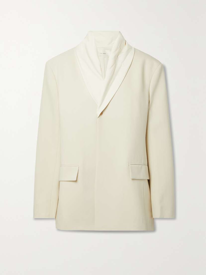 The Row Jeanette Oversized Wool And Silk-blend Blazer - x large