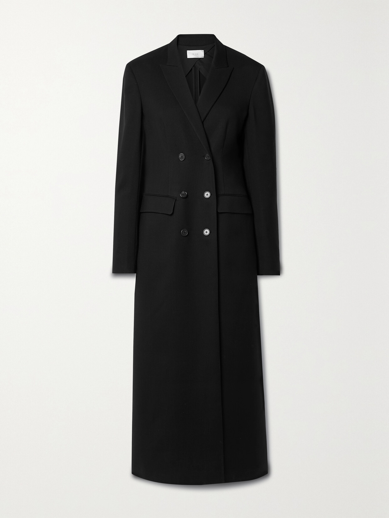 THE ROW EVY DOUBLE-BREASTED WOOL AND MOHAIR-BLEND COAT