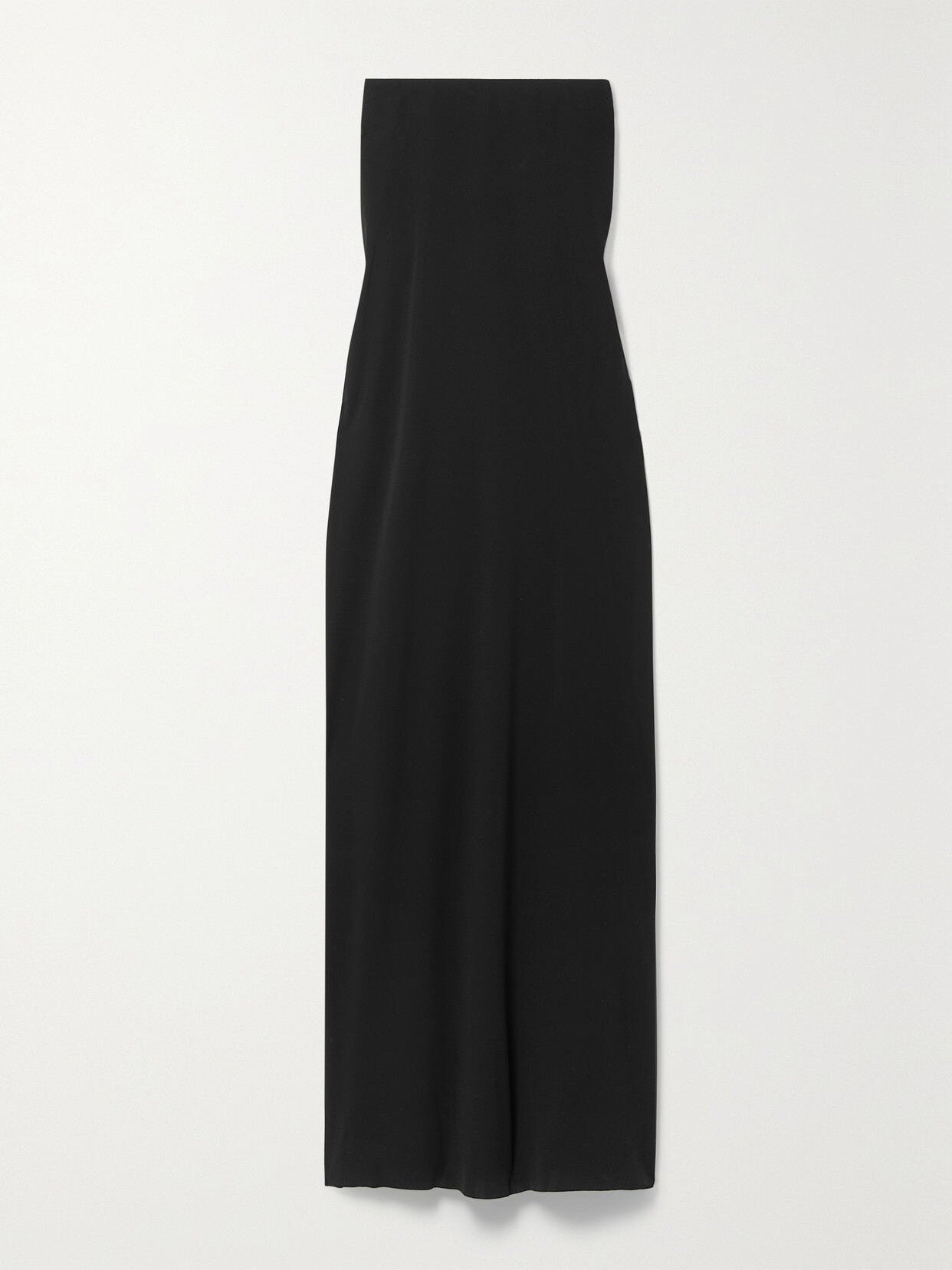 Shop The Row Pau Strapless Jersey Gown In Black