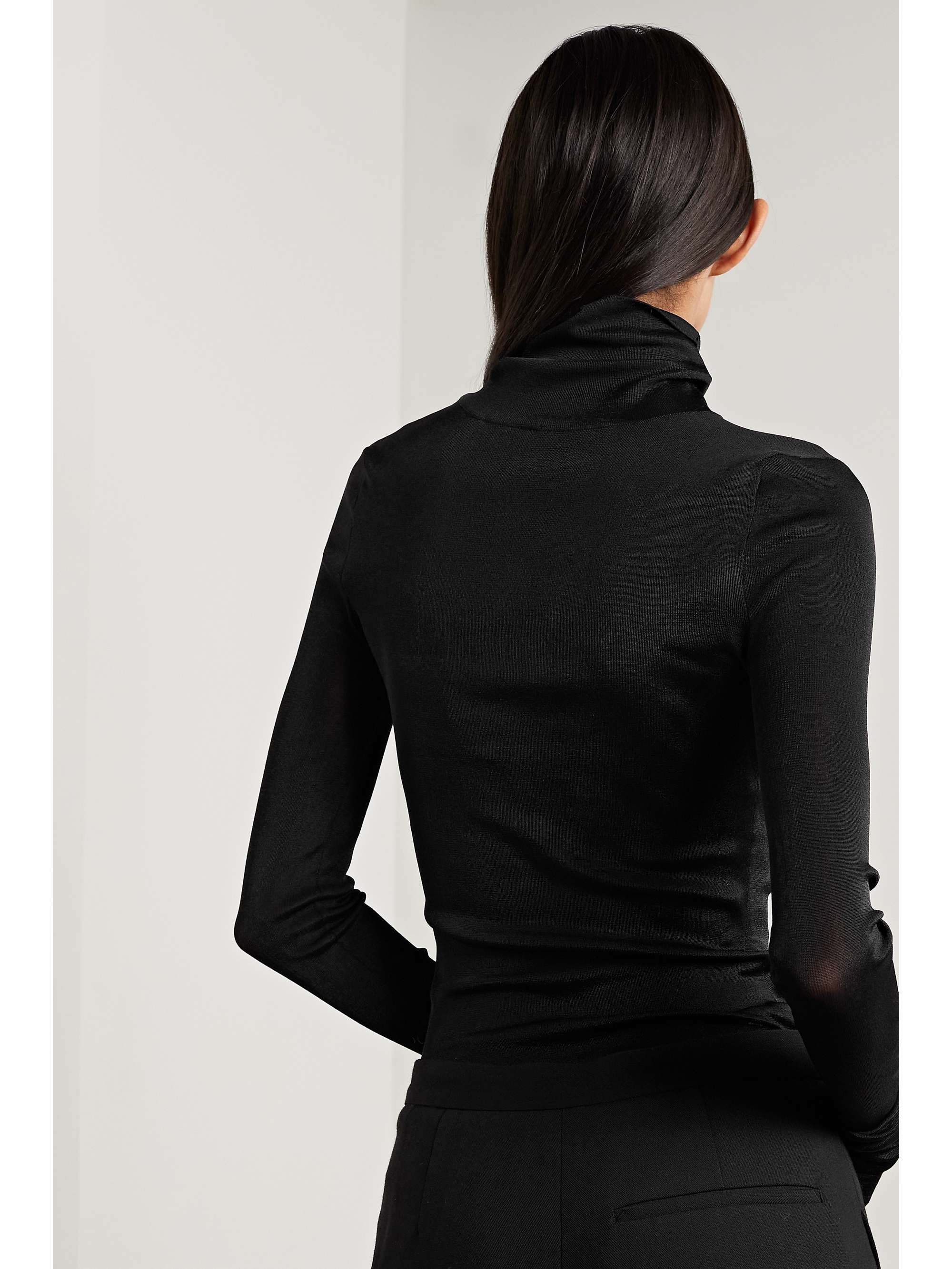 THE ROW Benas jersey turtleneck top