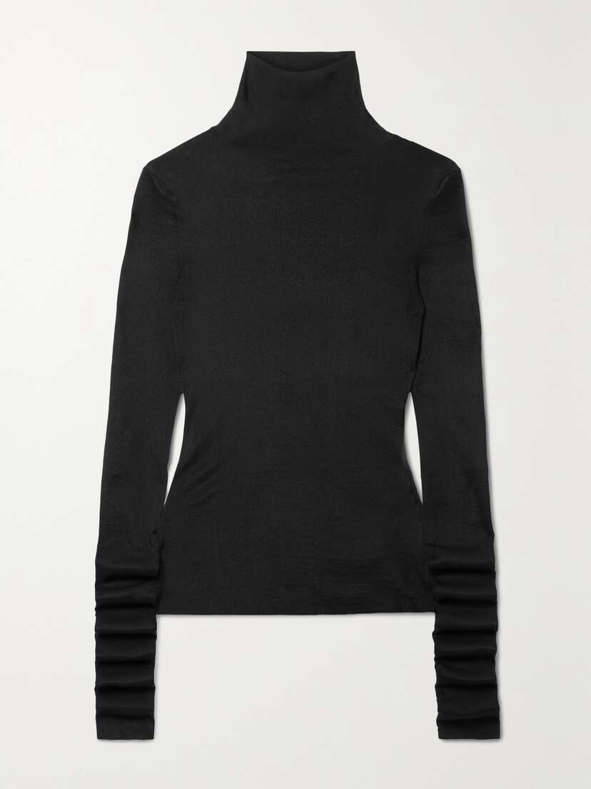 The Row Benas Jersey Turtleneck Top - x large