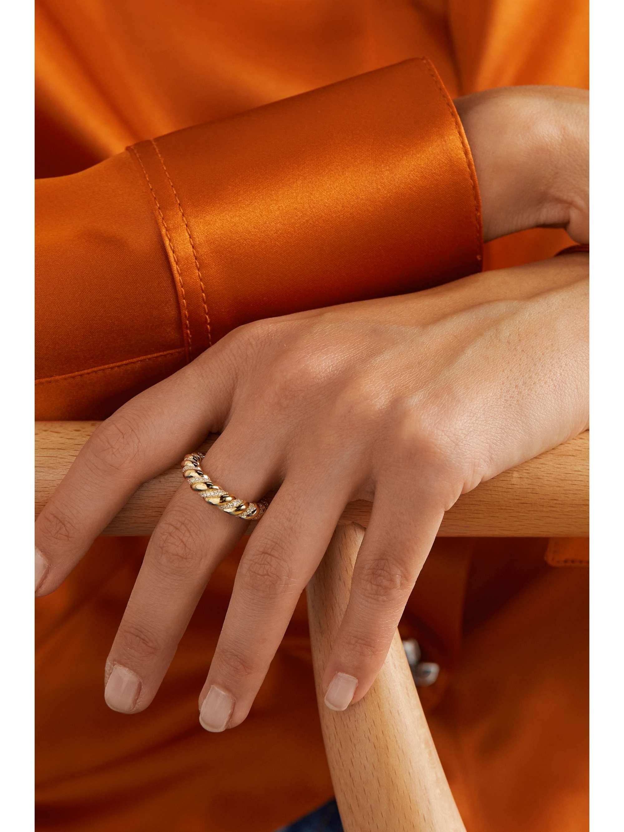 BY PARIAH 9-karat gold diamond ring