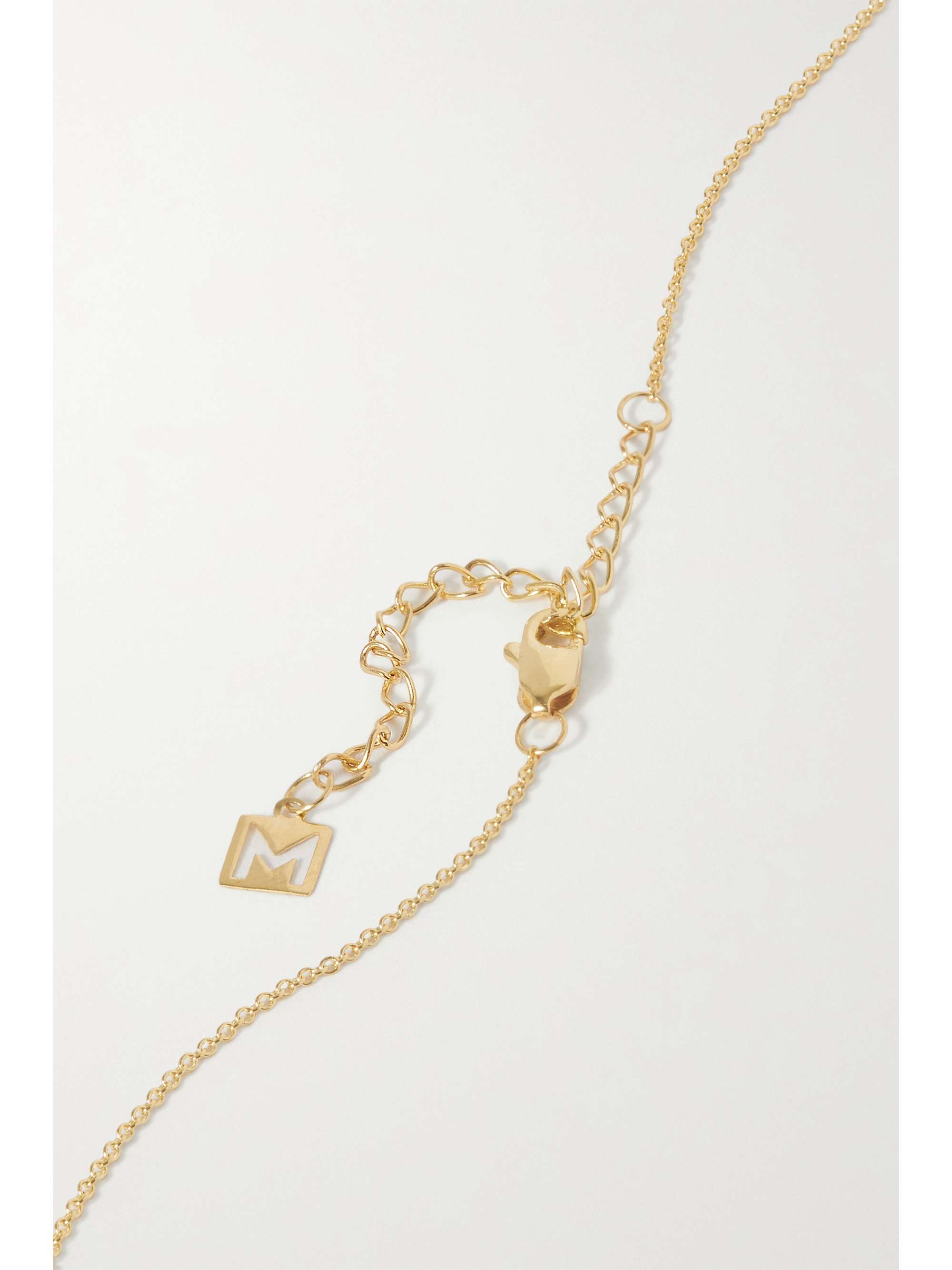 THE M JEWELERS Diamond Block gold diamond necklace