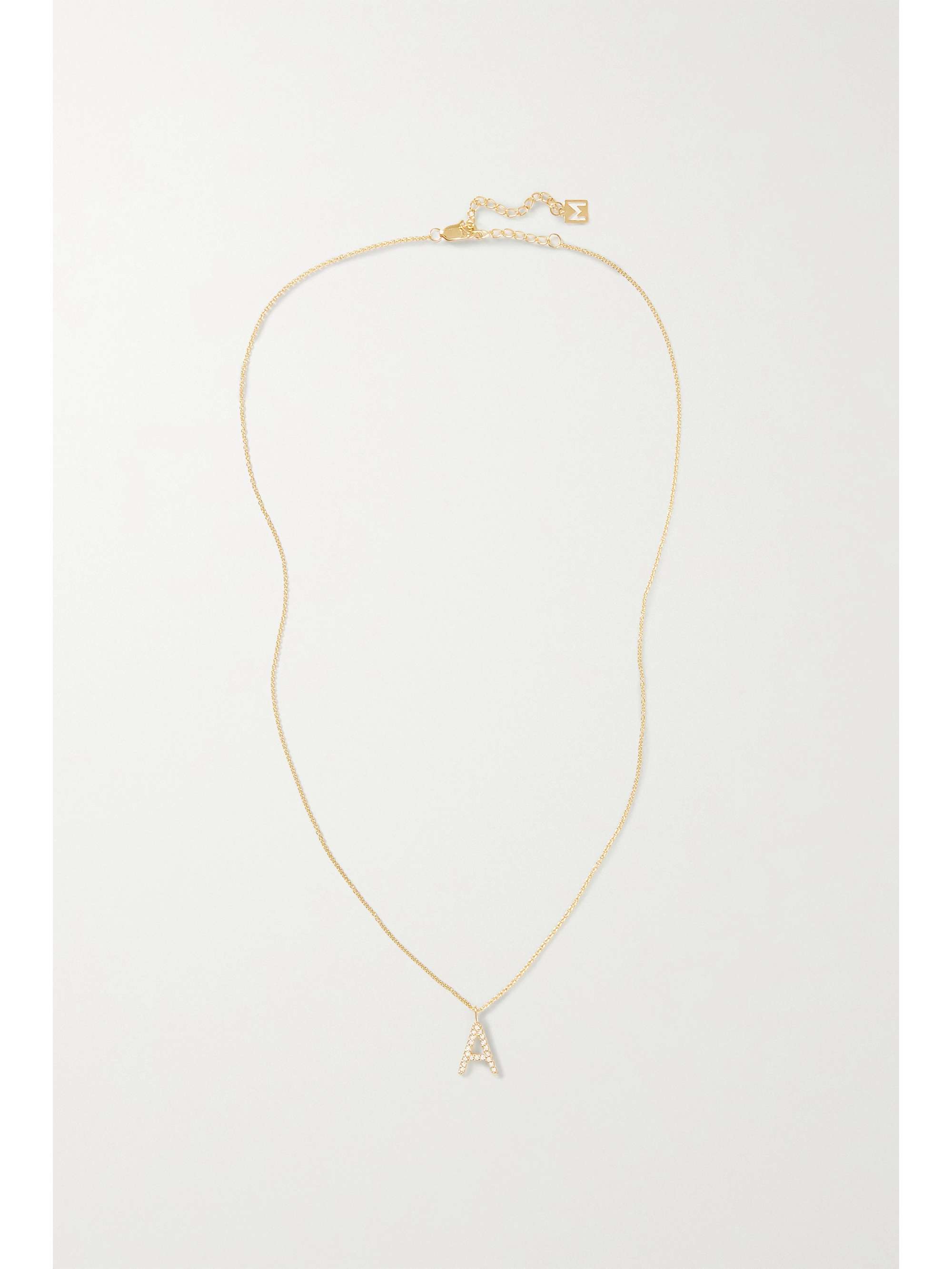 THE M JEWELERS Diamond Block gold diamond necklace