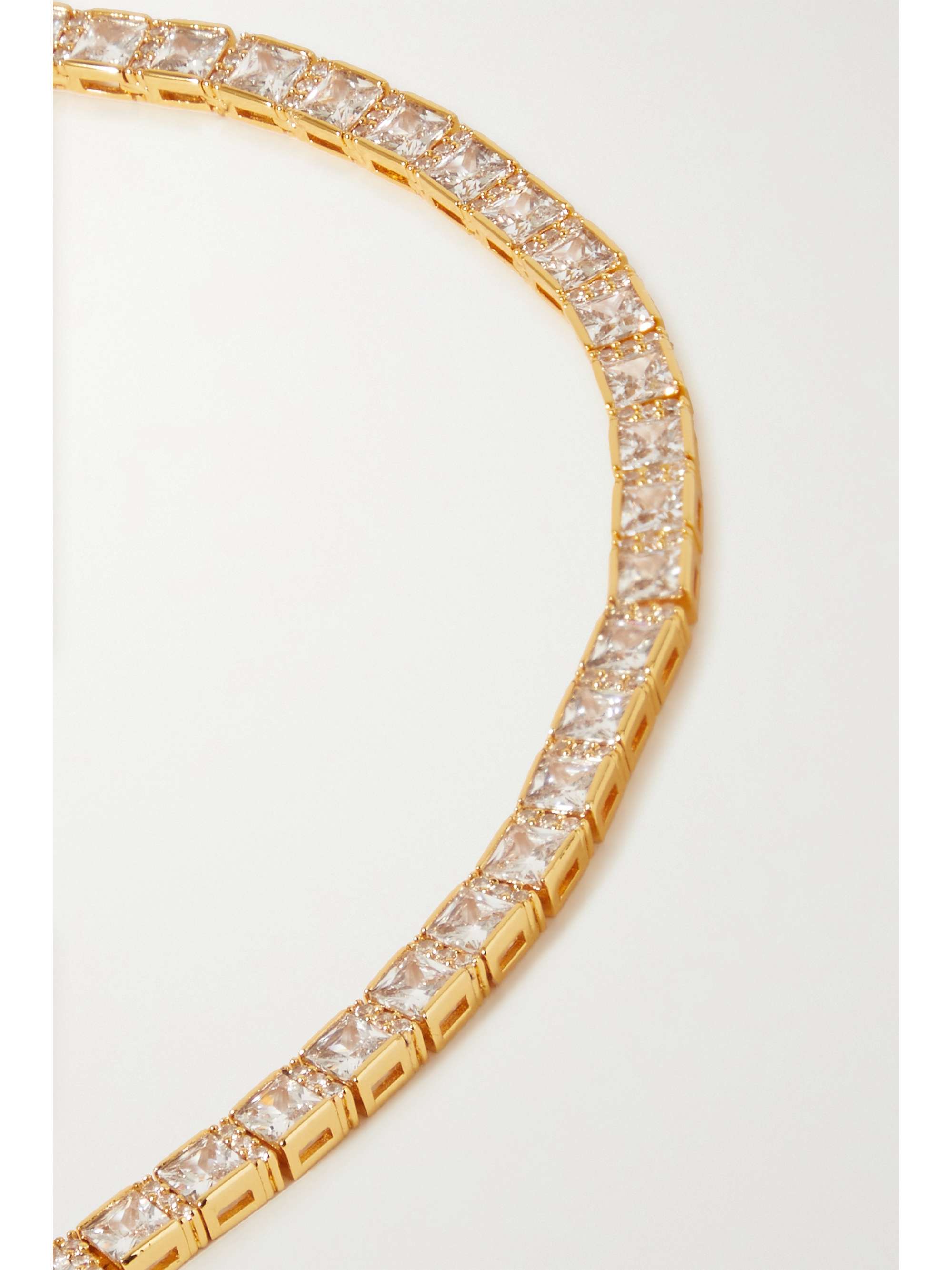 CRYSTAL HAZE JEWELRY Serena gold-plated cubic zirconia necklace