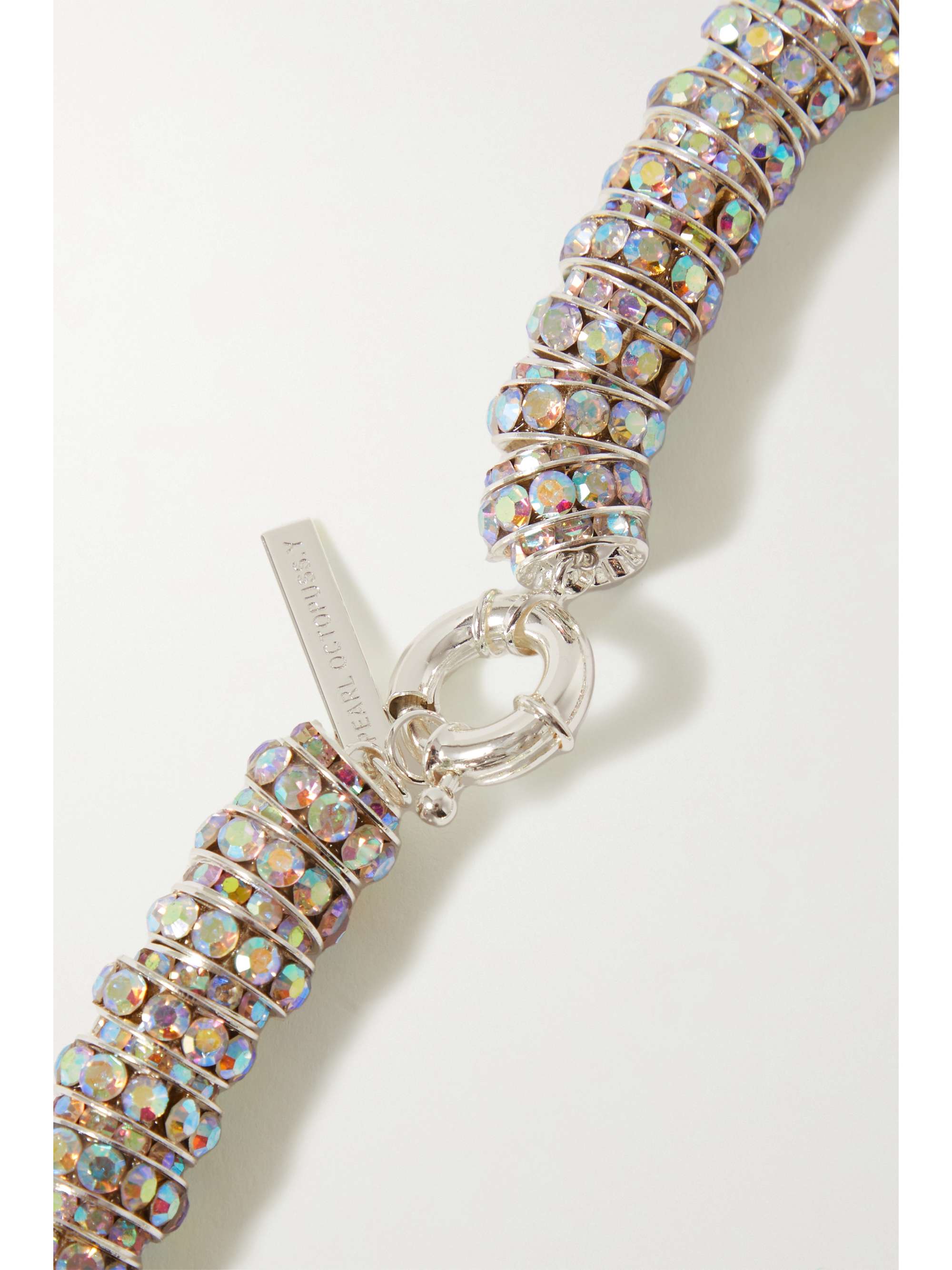 PEARL OCTOPUSS.Y Silver-plated crystal necklace