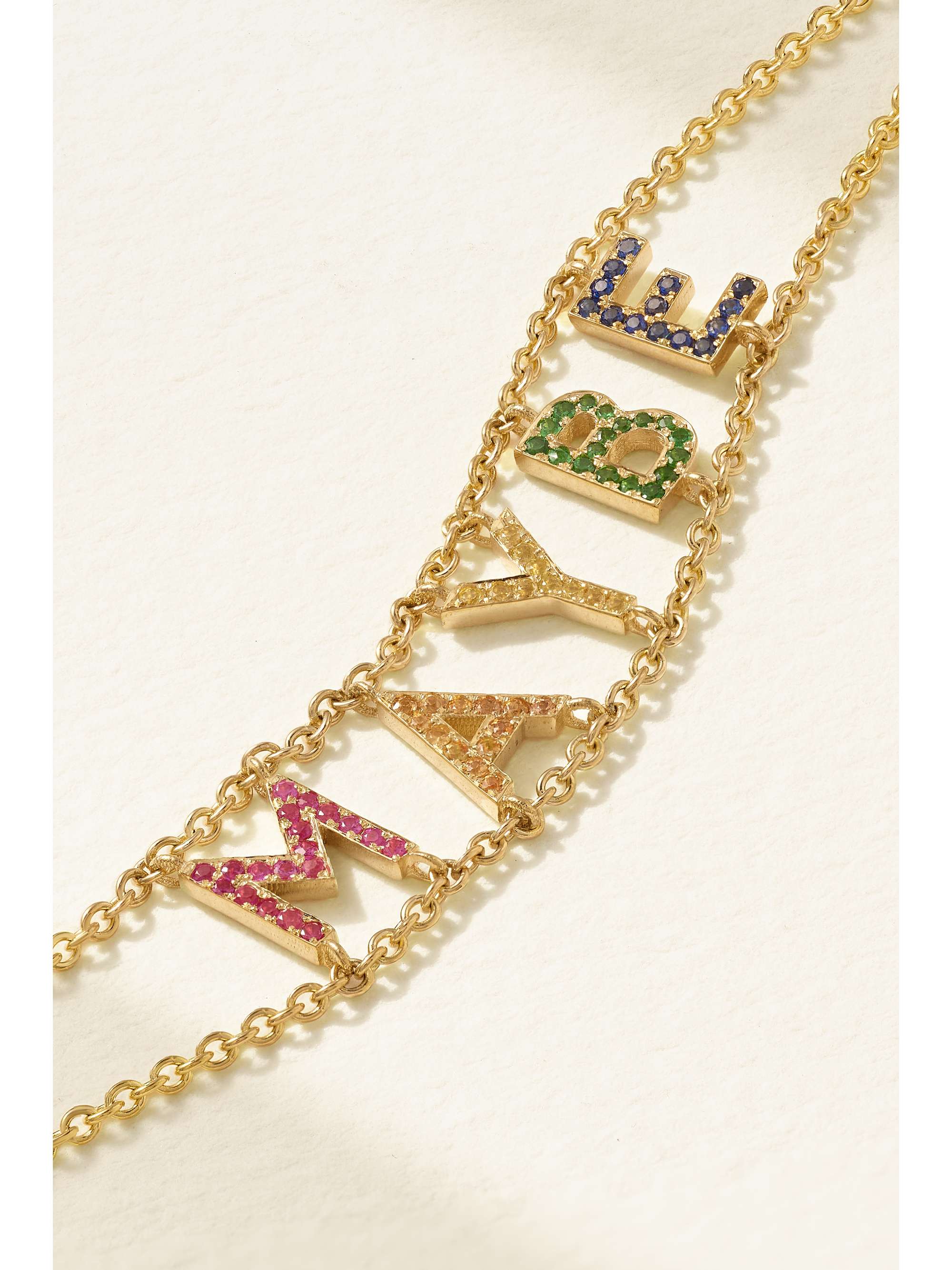 ROXANNE FIRST Maybe 14-karat rose gold sapphire bracelet