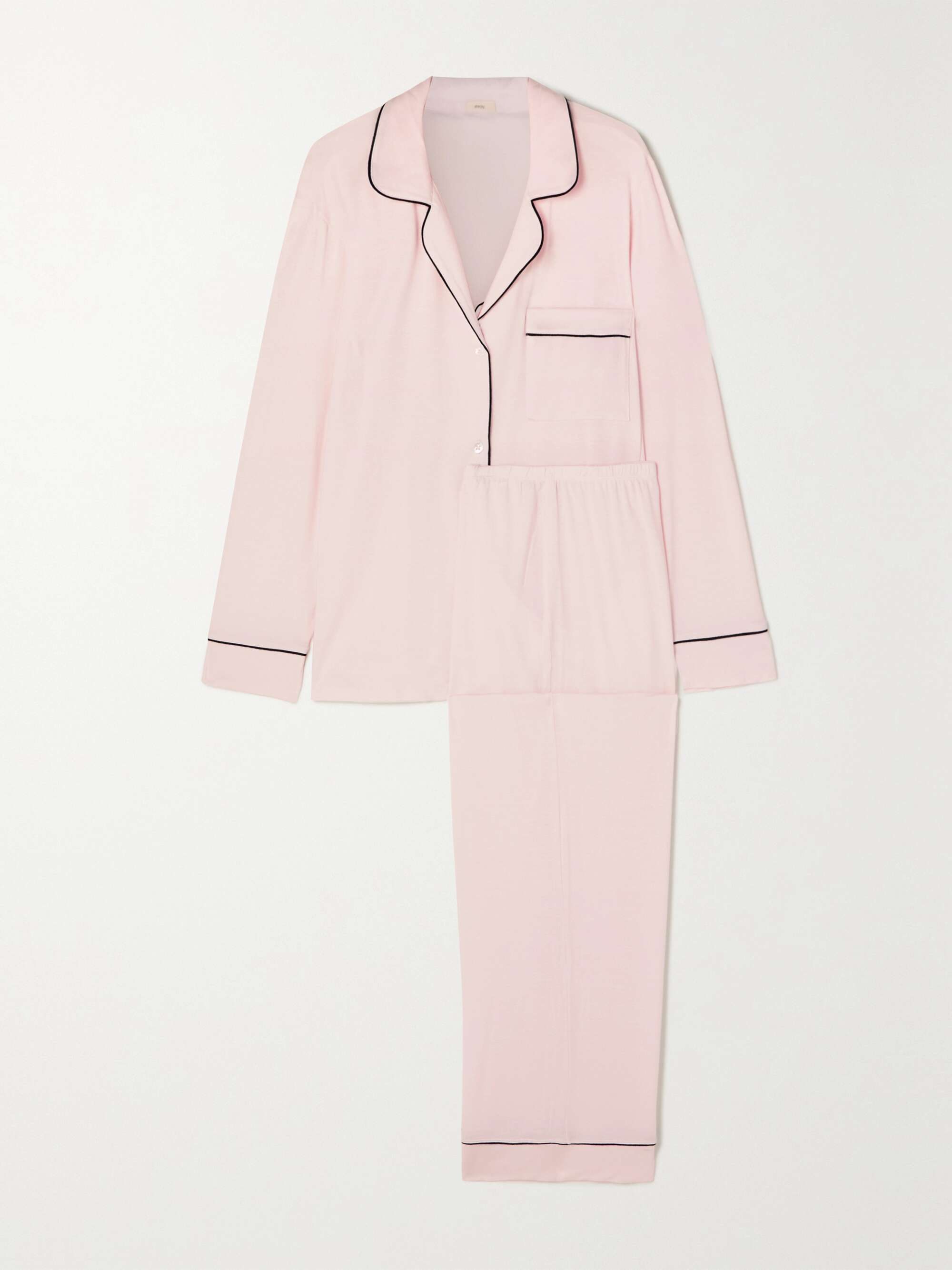 Pink Gisele stretch-TENCEL modal pajama set | EBERJEY | NET-A-PORTER