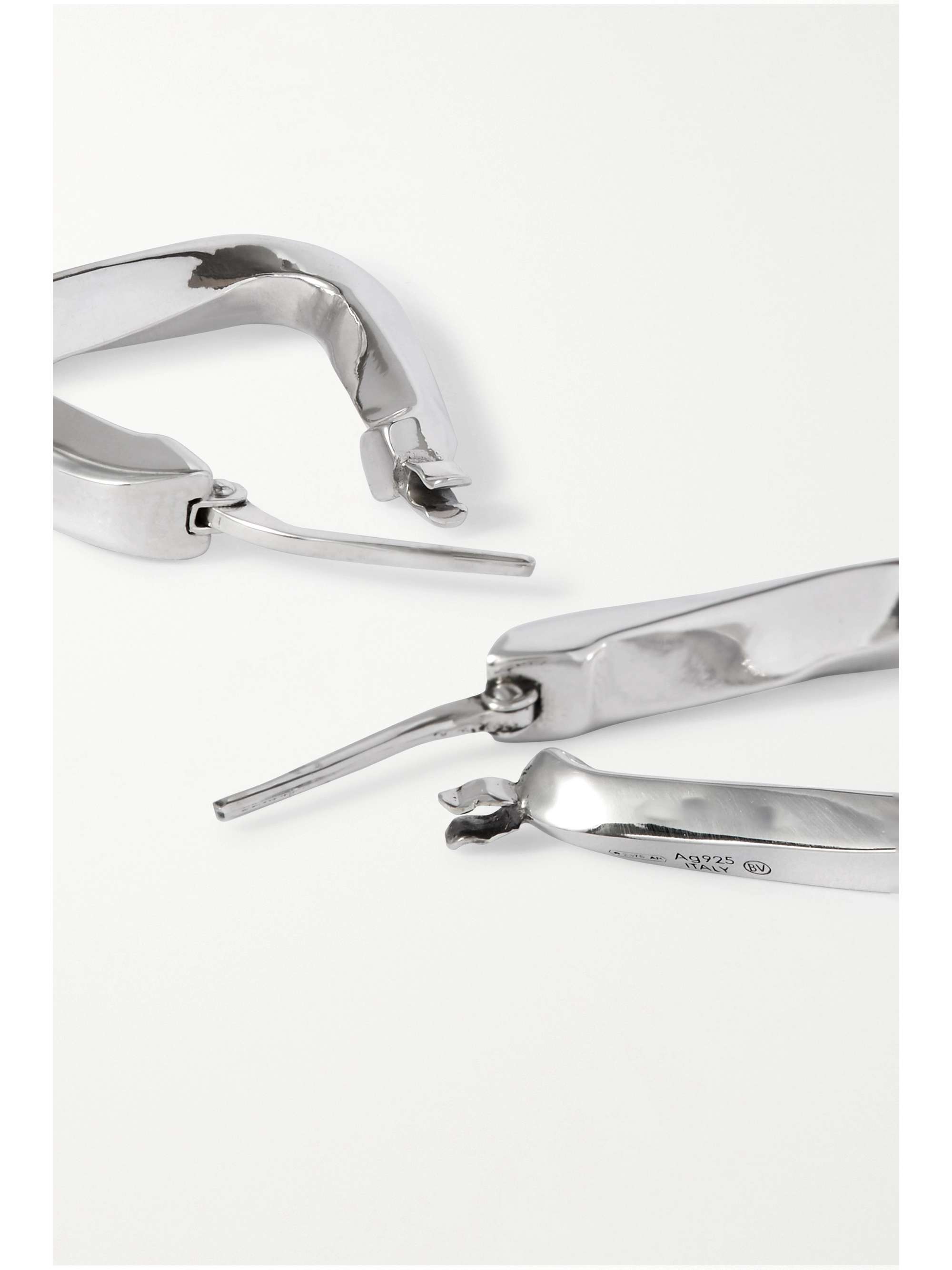BOTTEGA VENETA Silver hoop earrings