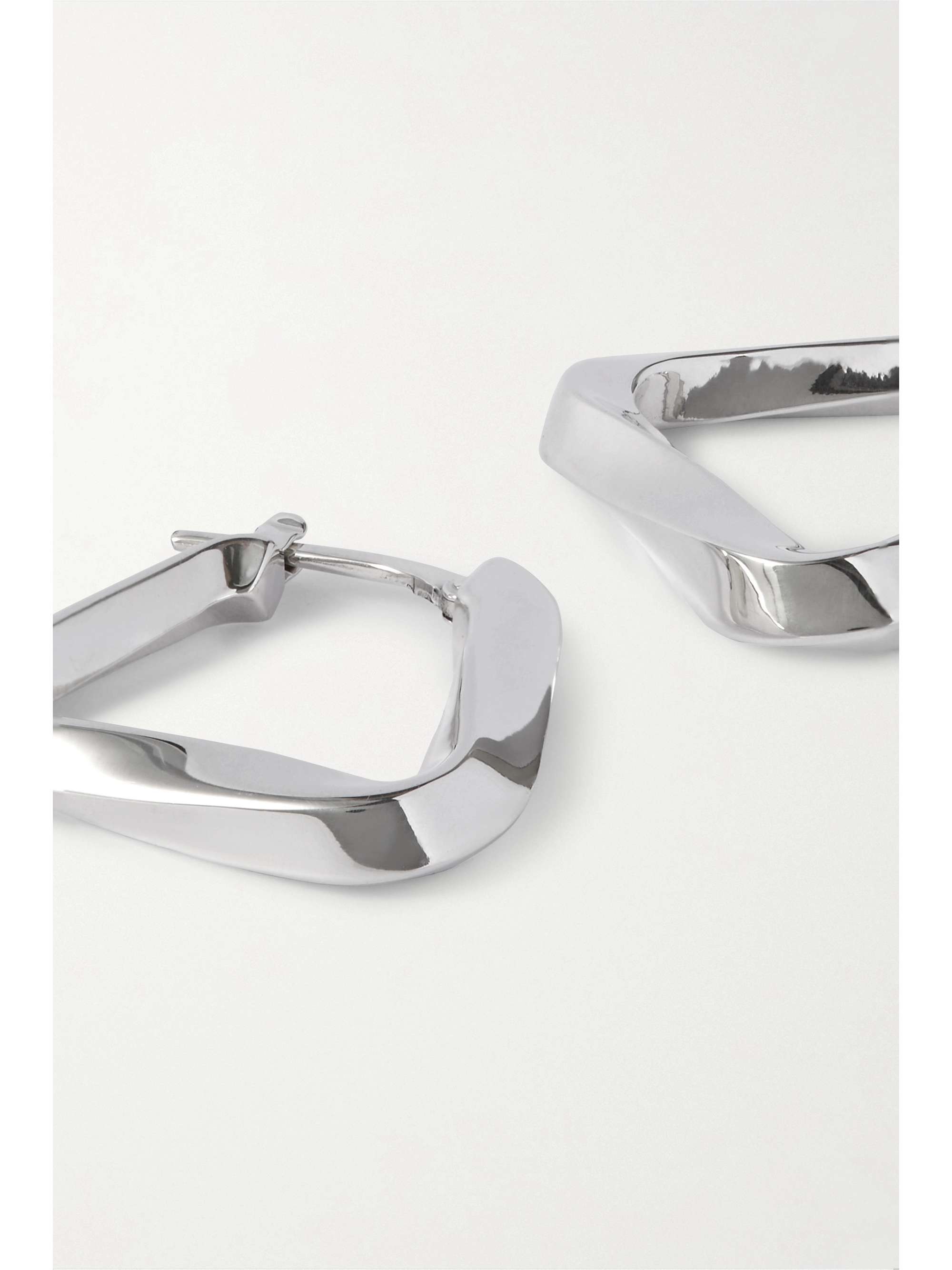 BOTTEGA VENETA Silver hoop earrings