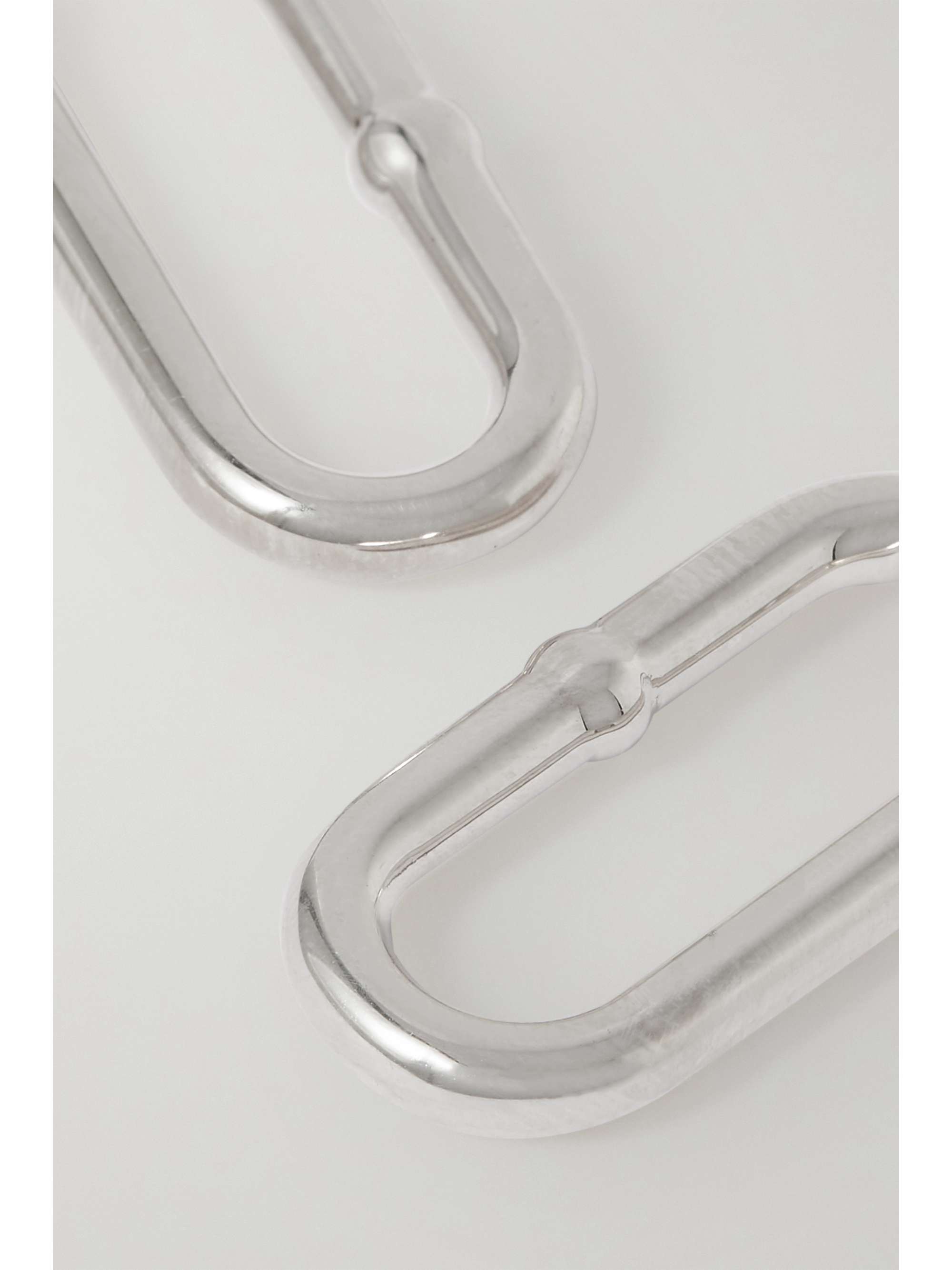 BOTTEGA VENETA Silver hoop earrings