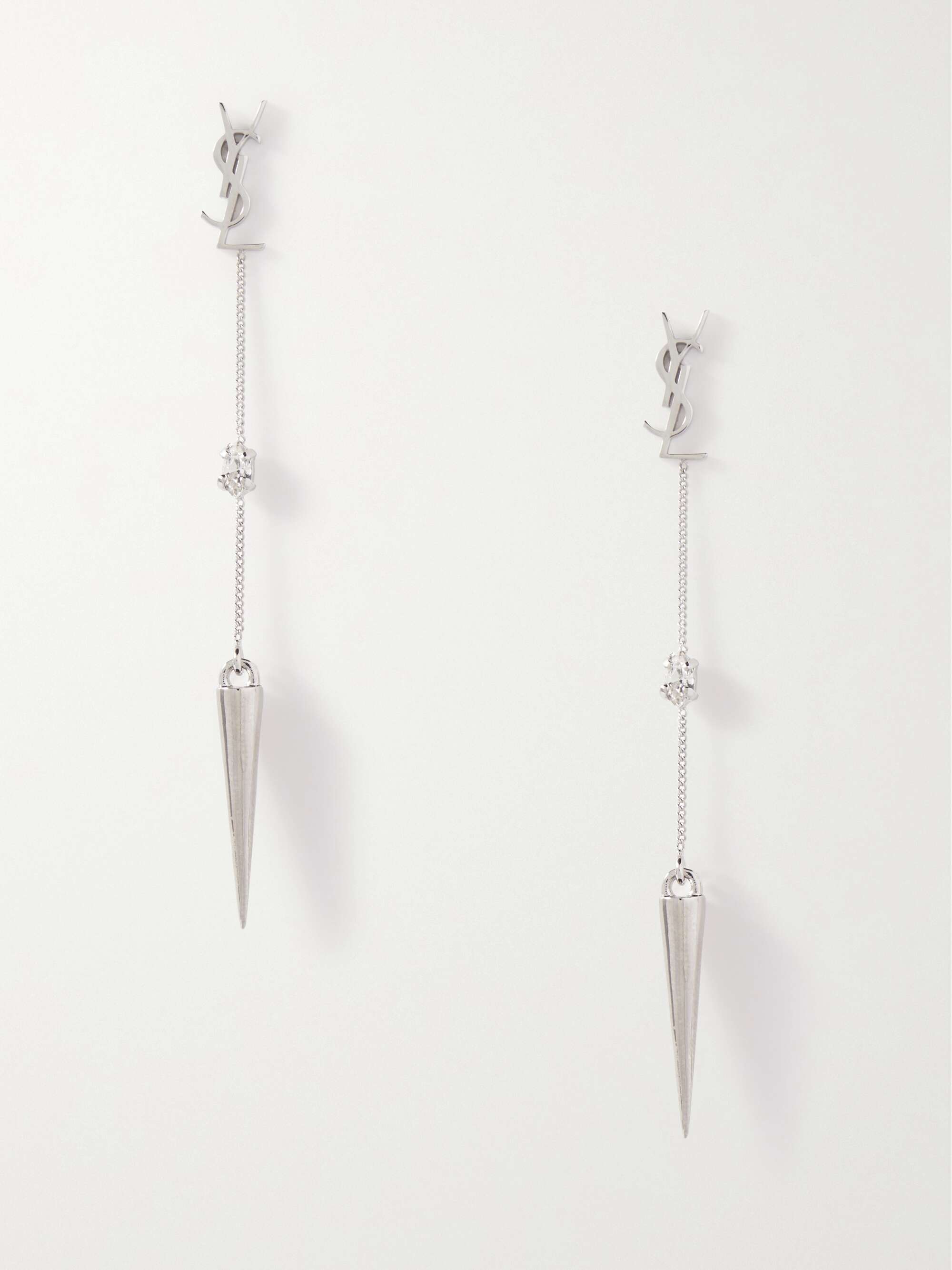 Ysl earrings silver sales