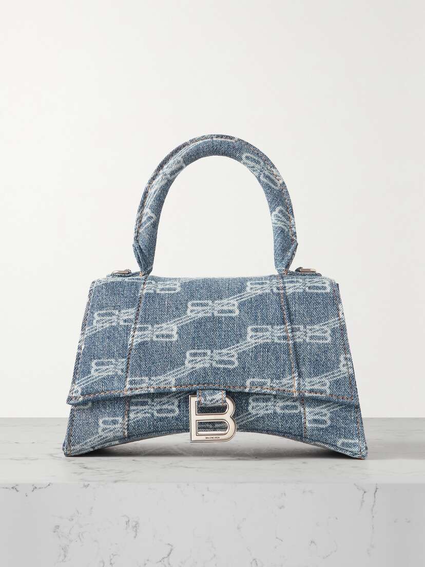 Balenciaga Hourglass Small Logo-printed Tote