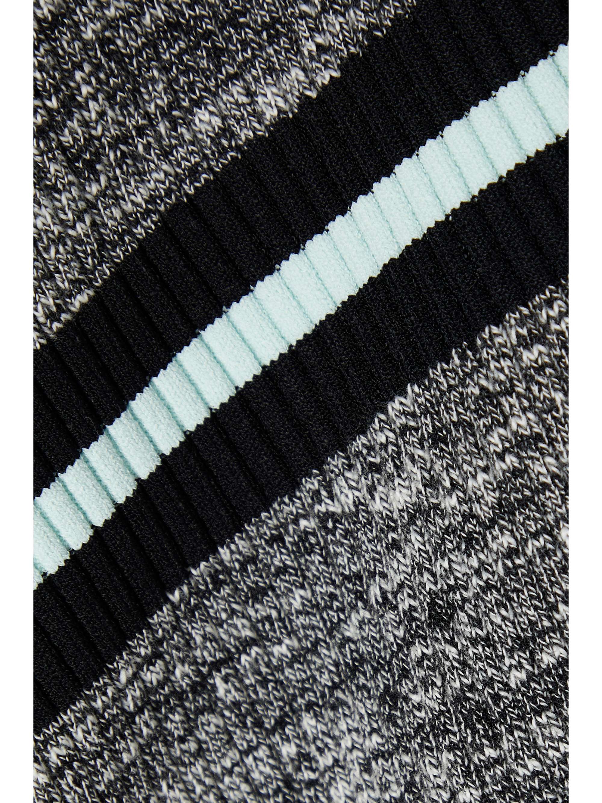 PROENZA SCHOULER WHITE LABEL Striped ribbed-knit turtleneck sweater